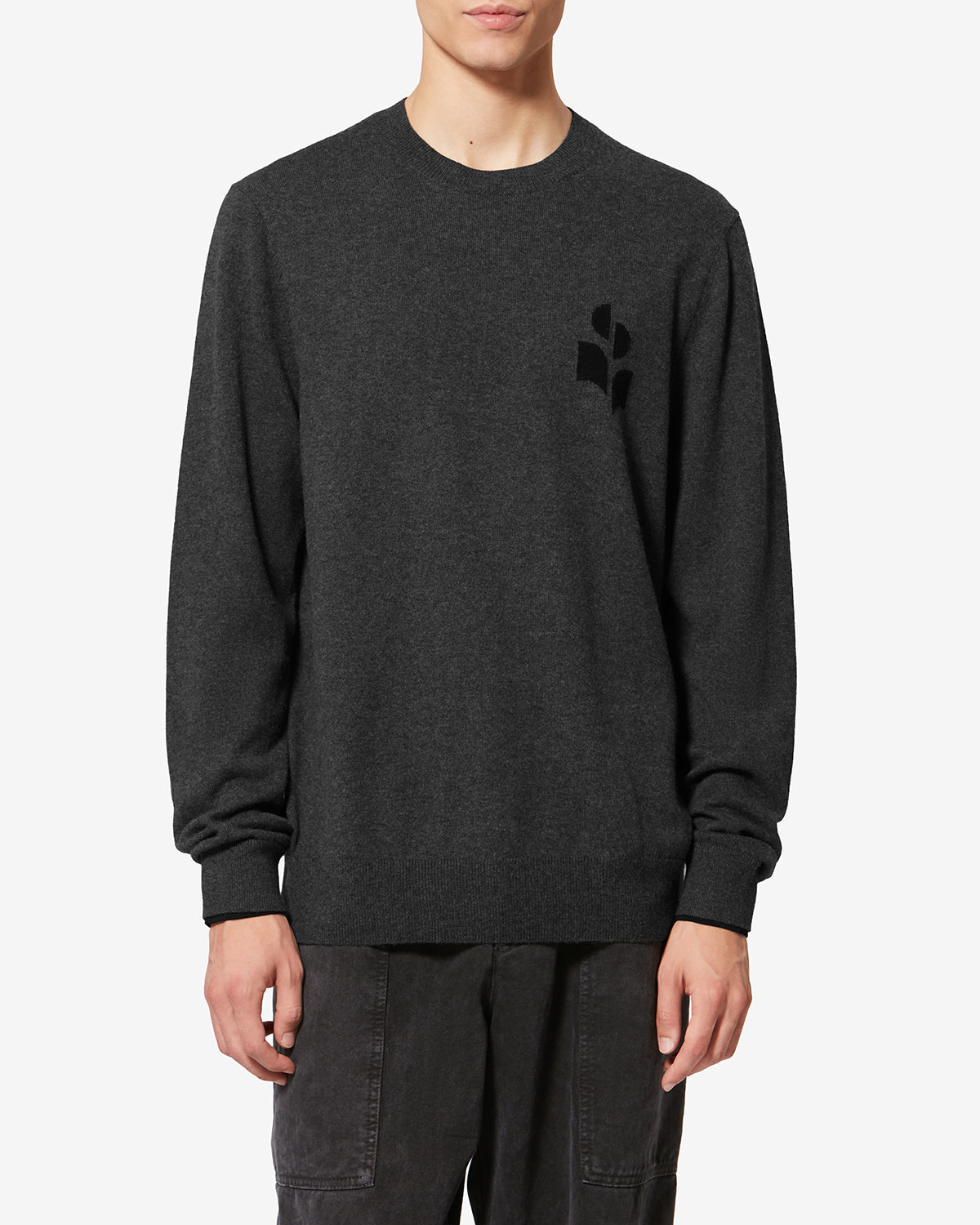 Isabel Marant Antea pull anthracite-noir coton-laine