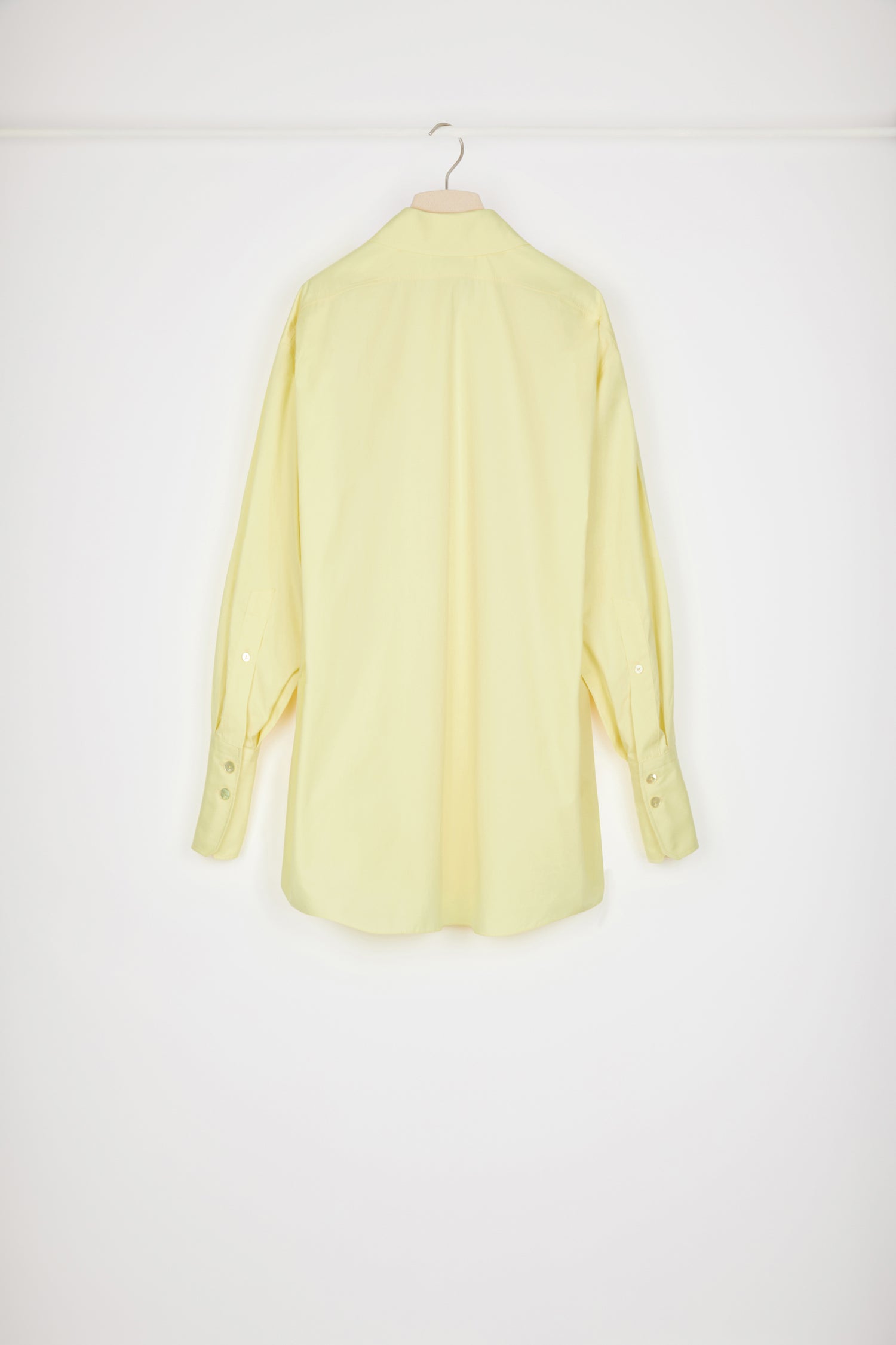Patou DR086 robe chemise coton jaune Crocus
