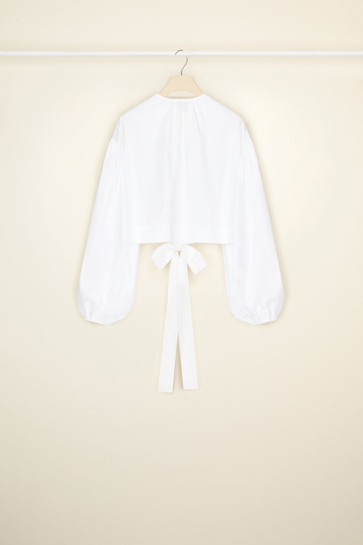 Patou TO028 top coton bio blanc cropped 34-44