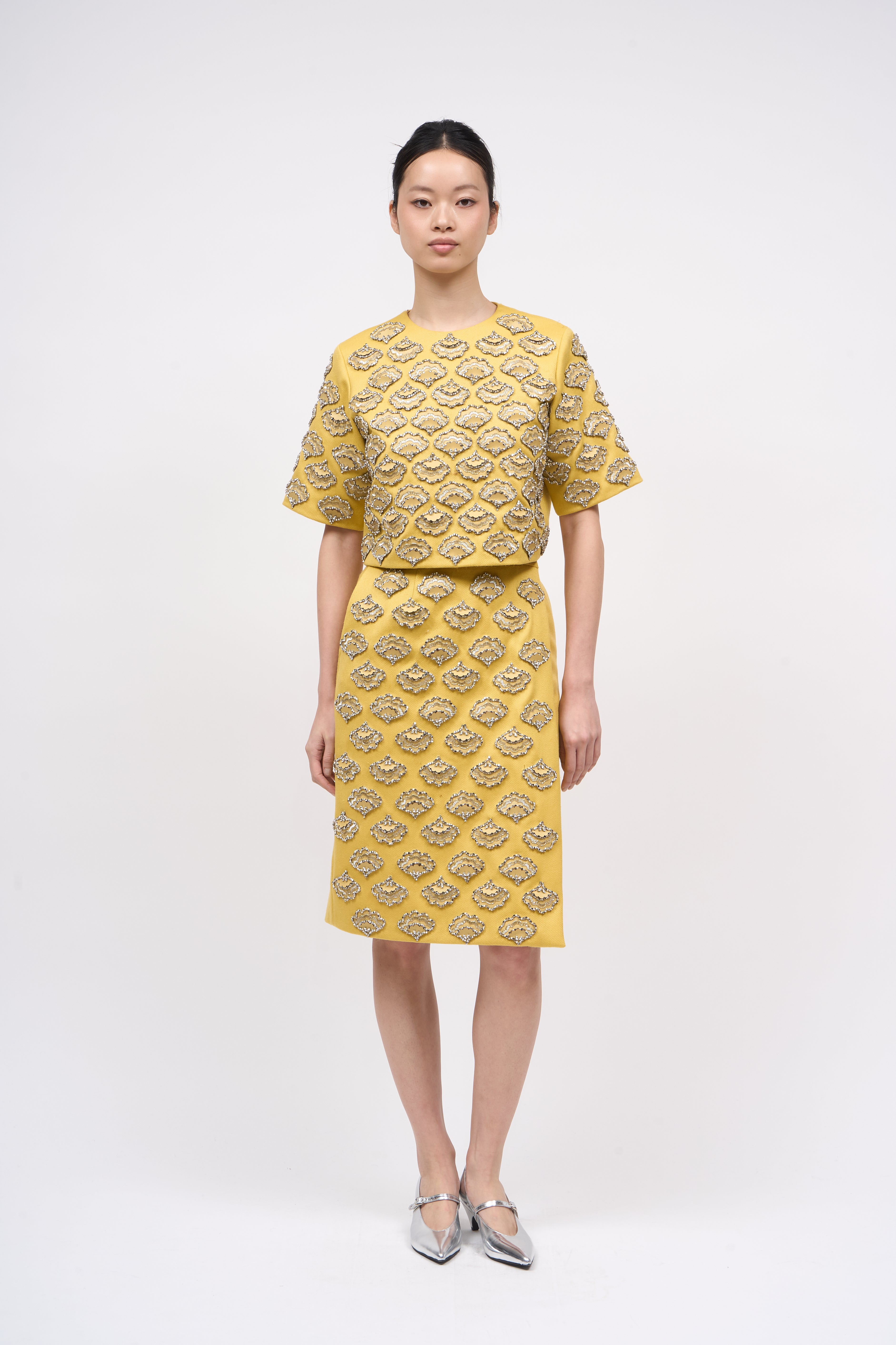 PAUL & JOE Jupes Gemma jupe jaune 36 twill laine