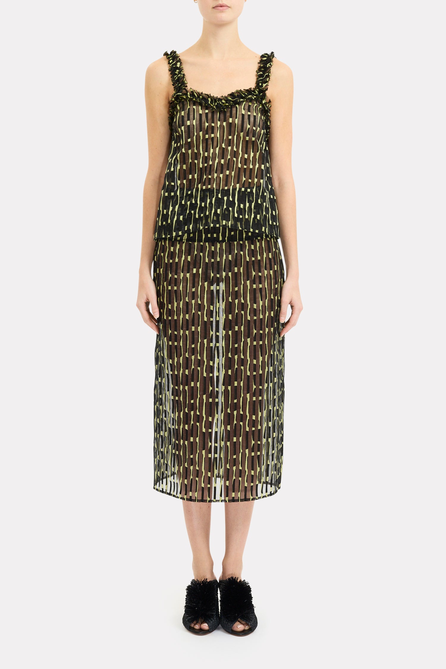 Ulla Johnson Merrill jupe crayon midi Solaris