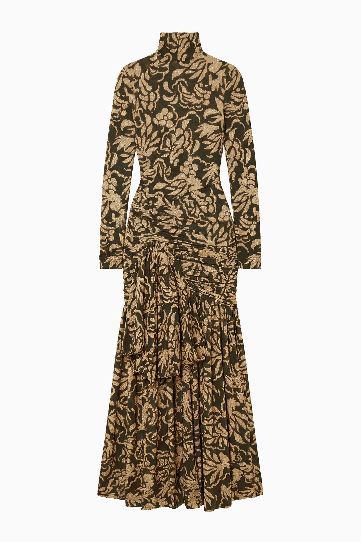 Ulla Johnson Katy FA260810 robe maxi Khaki Floral jersey