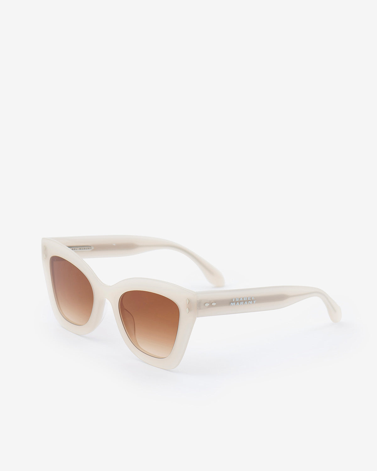 Isabel Marant Louny lunettes soleil ivoire-marron