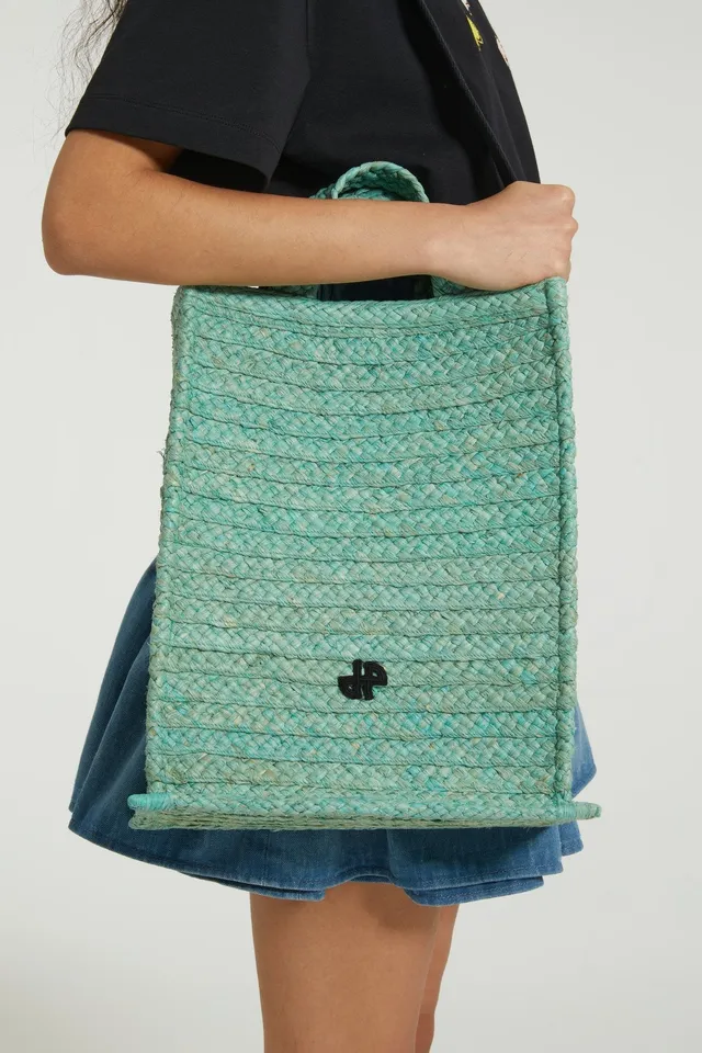 Patou Bags AC0620140705G tote raphia vert menthe