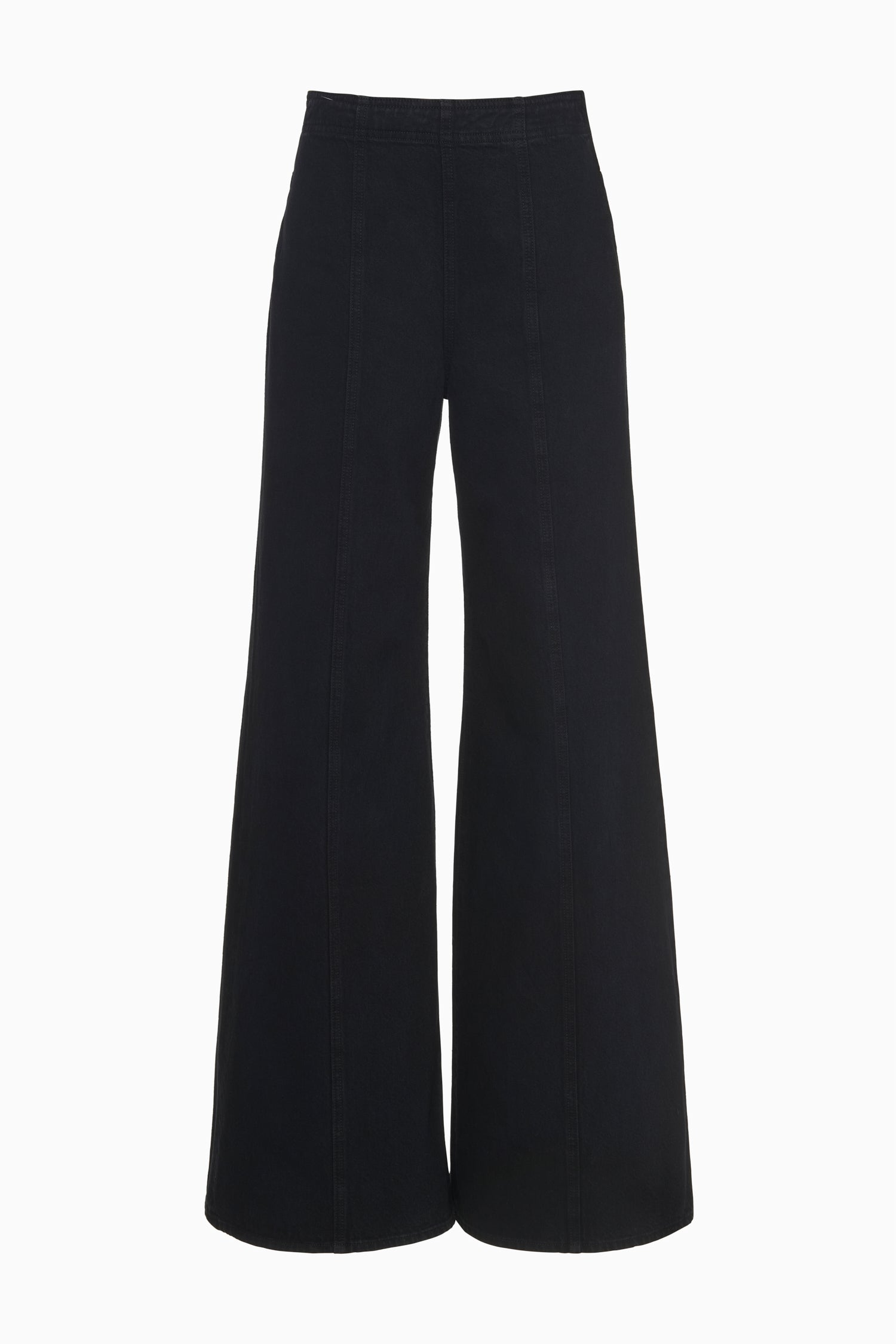 Ulla Johnson Bianca jean large noir taille haute