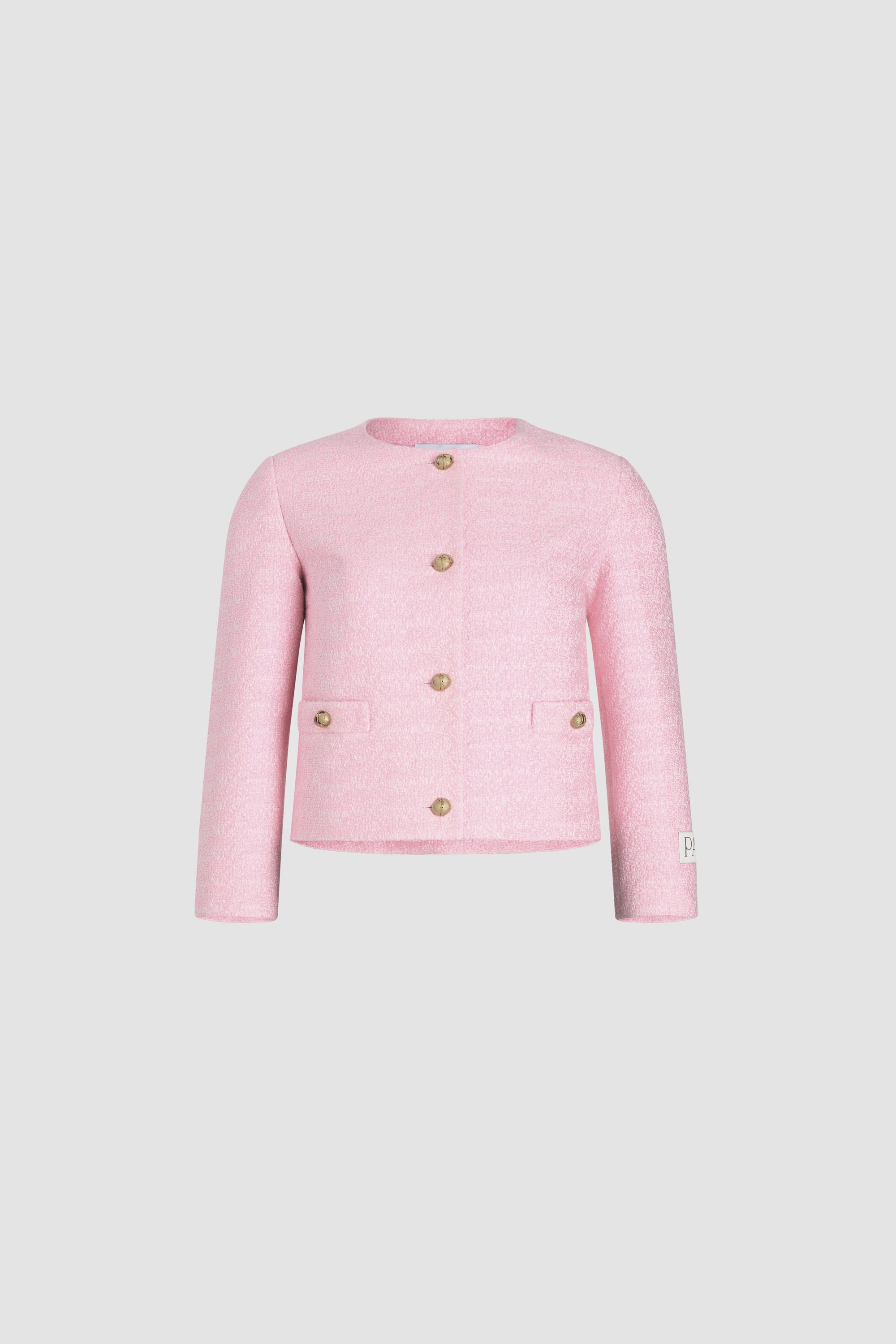 Patou Jackets JA050 veste tweed rose coton bio