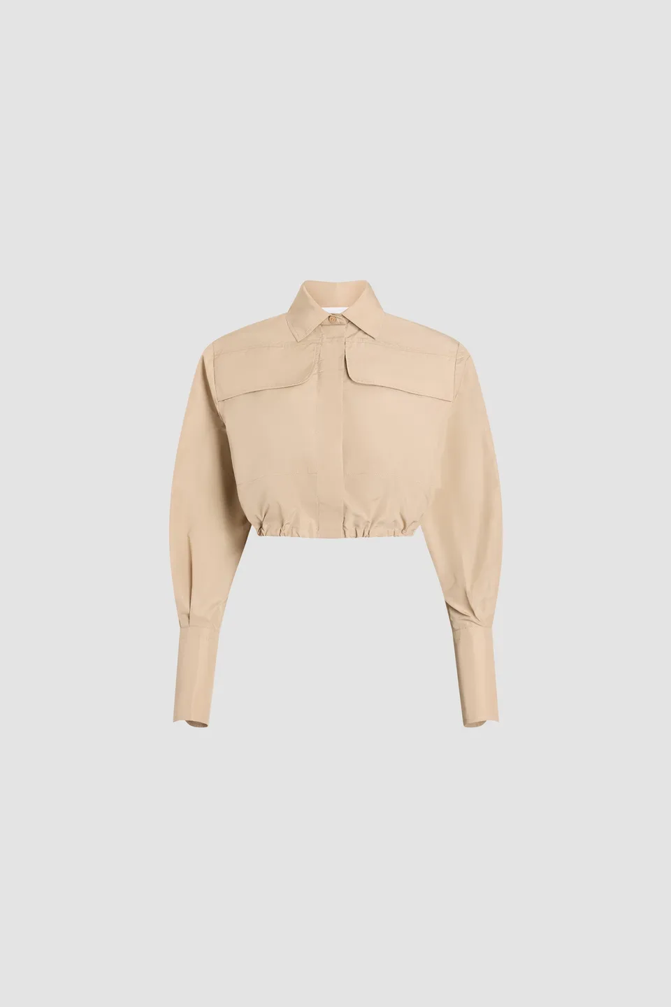 Patou BL060 chemise safari faille recyclée Dune beige