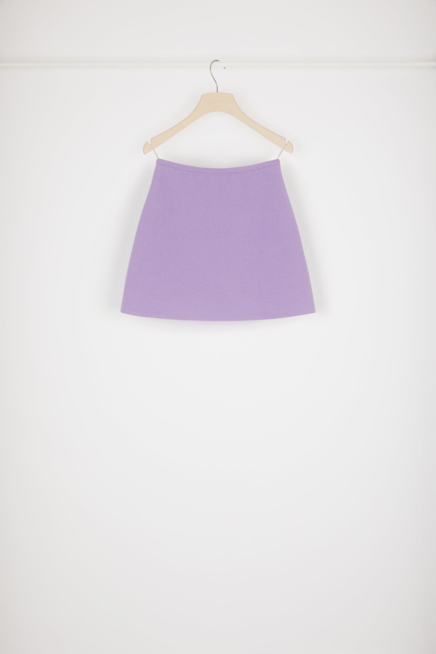 Patou H22SK0300121480V mini jupe laine violet