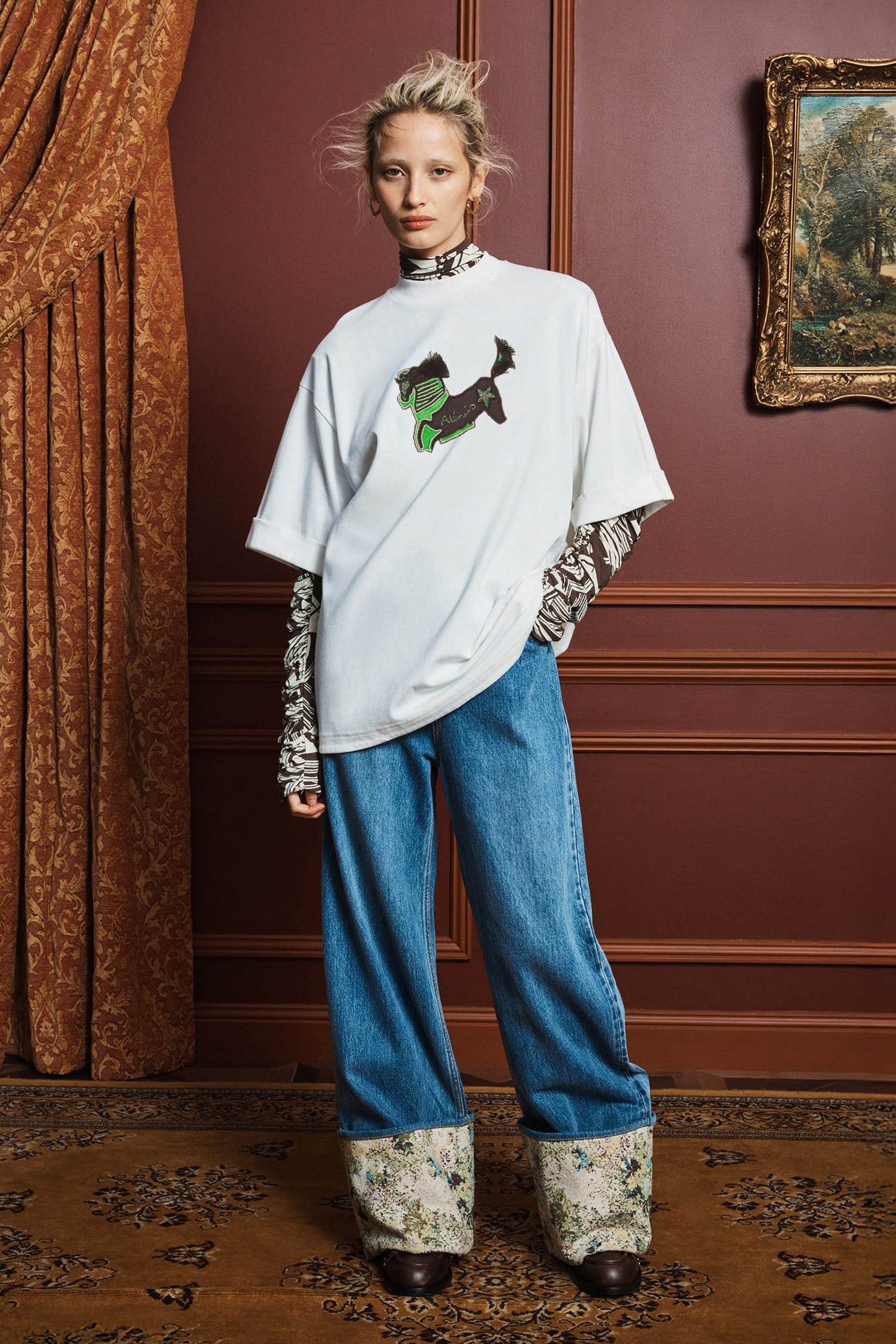 Alemais Tangible Love t-shirt coton bio brodé