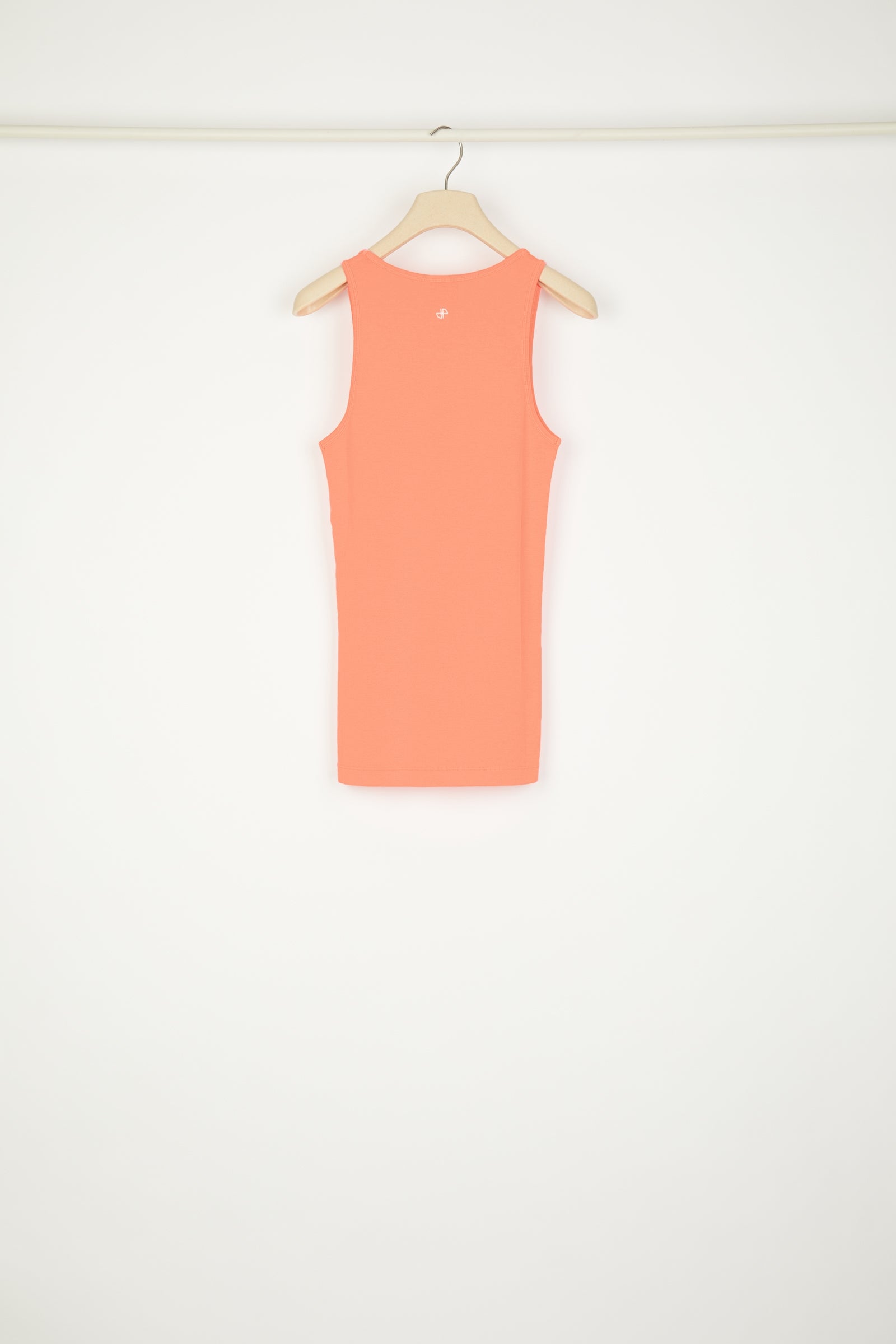 Patou Débardeur coton bio corail logo poitrine JE015