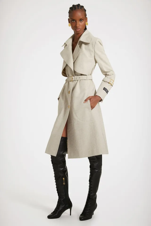 Patou OU019 trench coton bio Medallion tailles 34-44