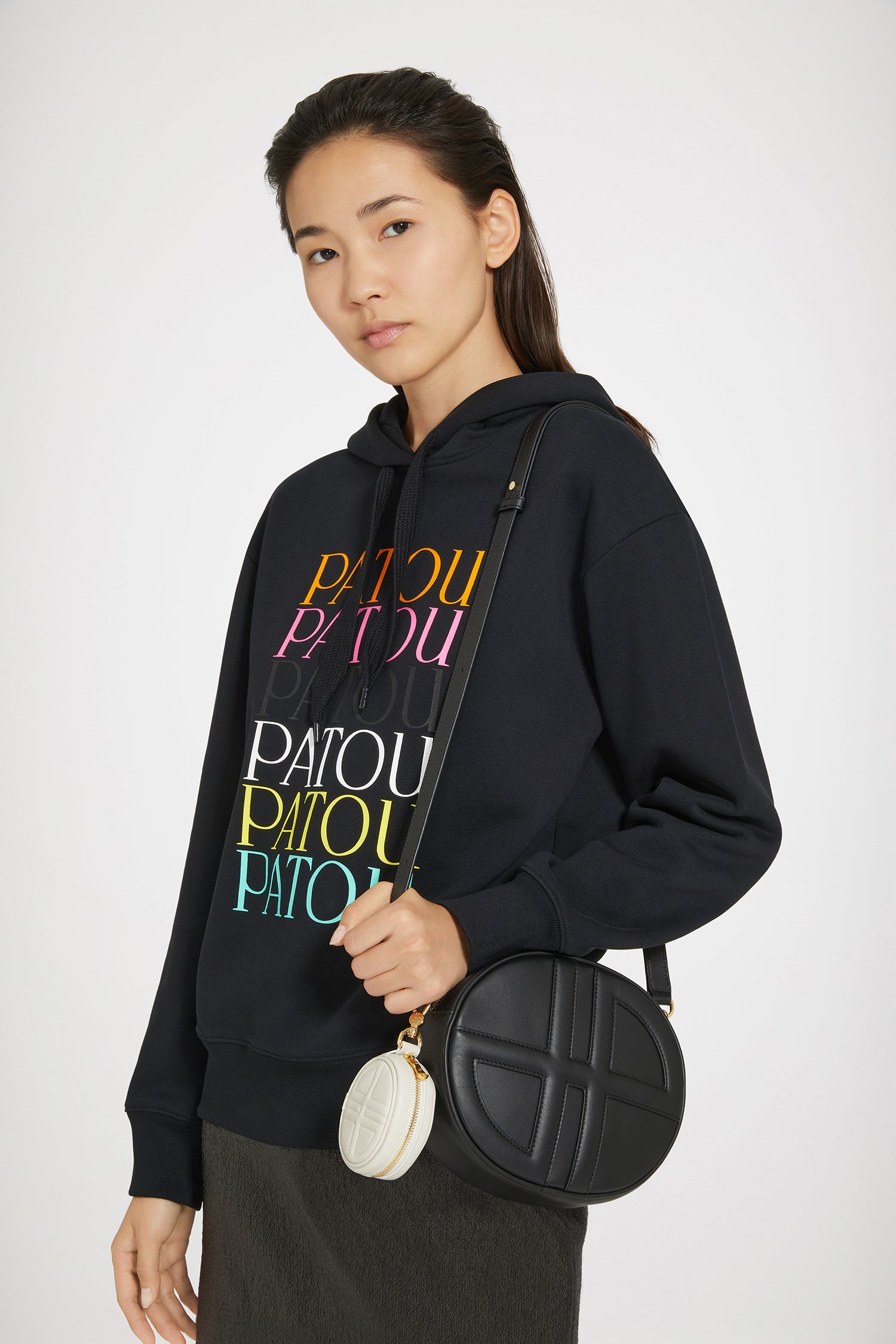 Patou SL003 mini pochette cuir Natural écouteurs