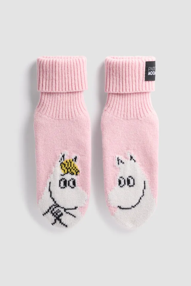 Patou A25AC12580645087 chaussons rose clair TU laine