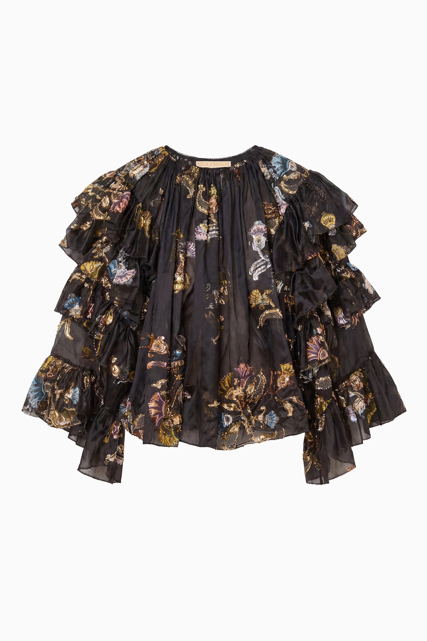 Ulla Johnson Elice chemisier soie noir Raven