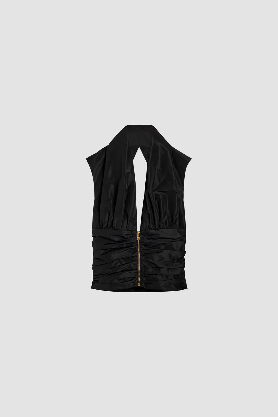 Patou TO0460011999B top noir faille dos nu recycle