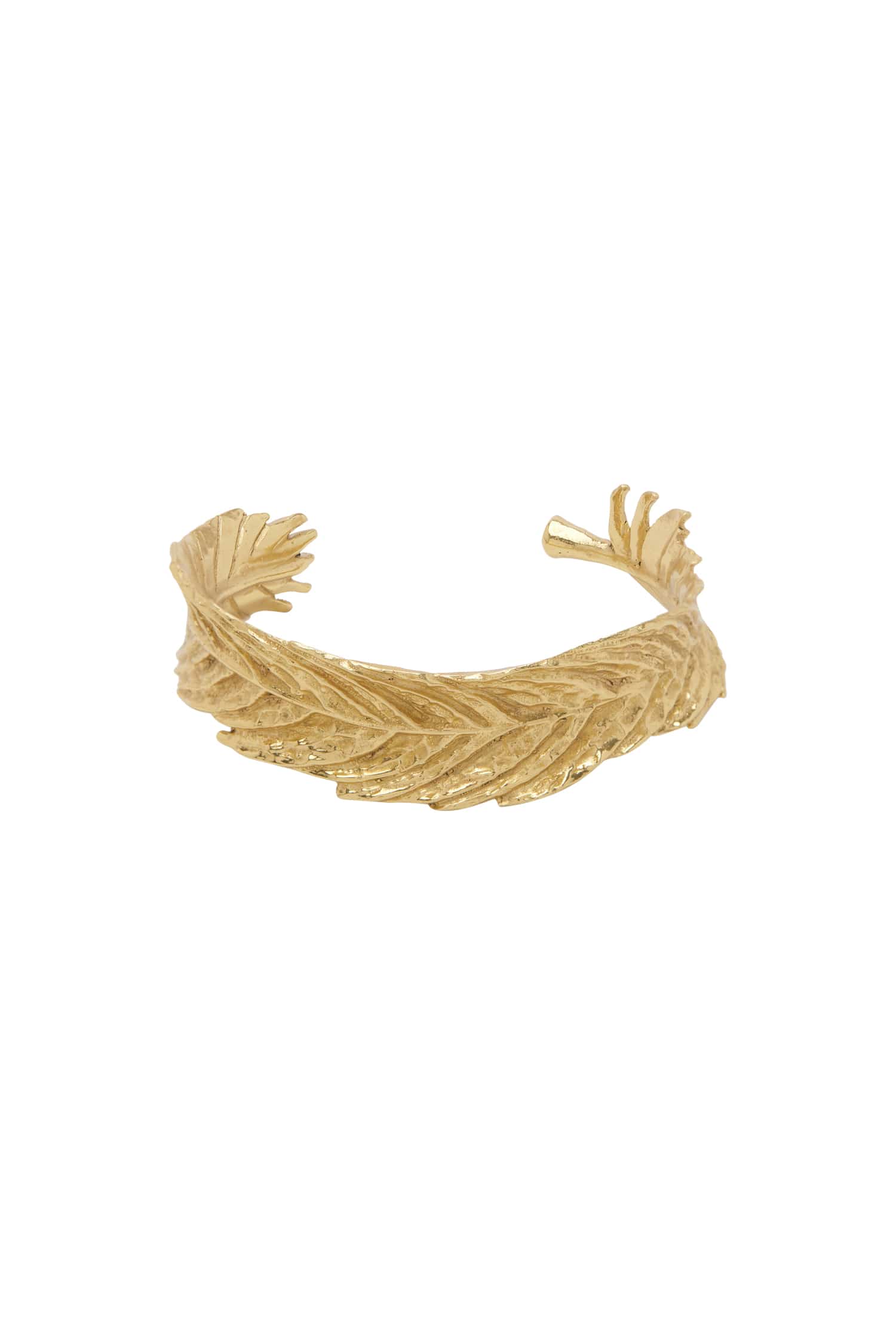 Alemais Django Feather Cuff bracelet plume doré taille unique