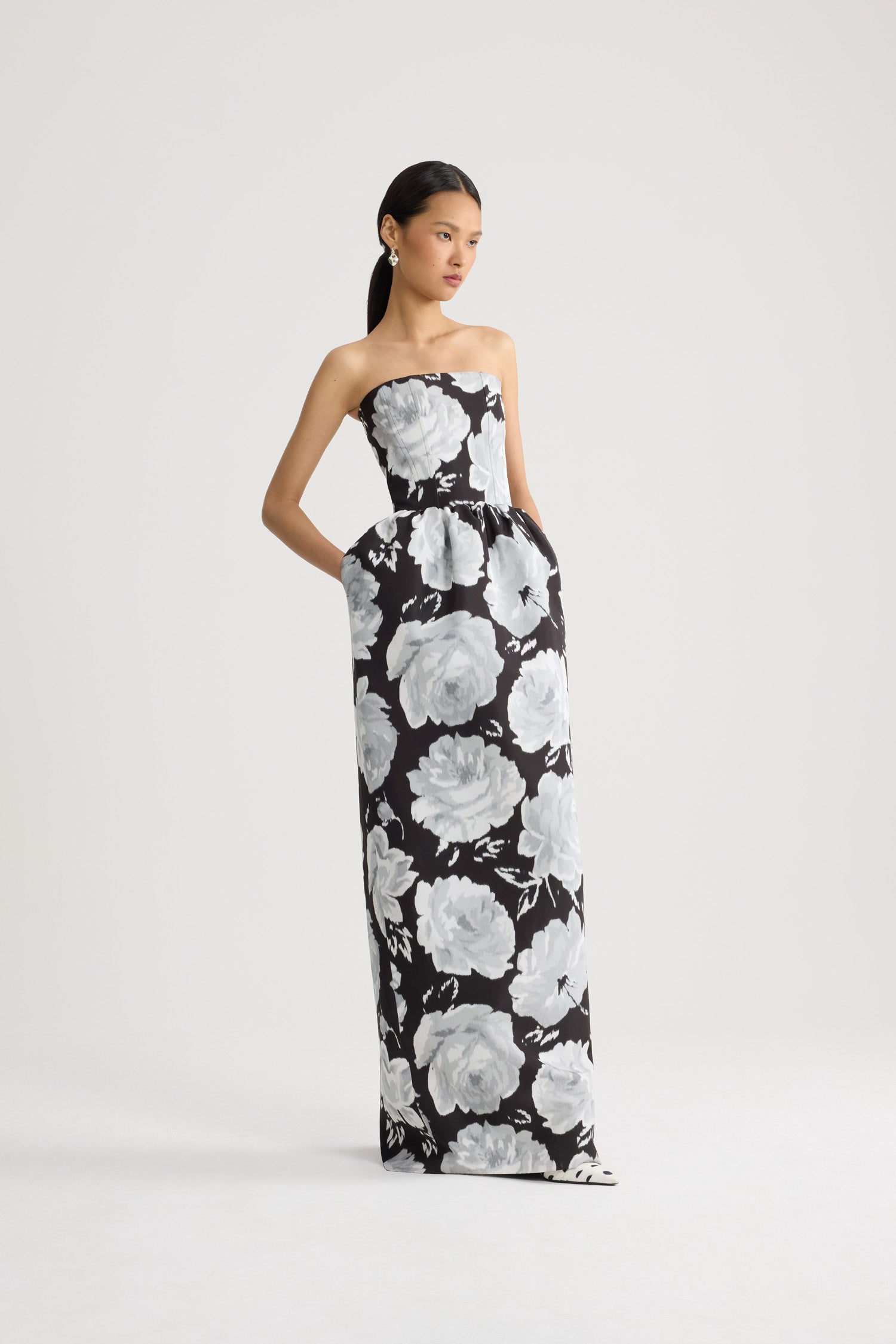 Patou DR25102465966 Robe Bustier Longue Night Garden