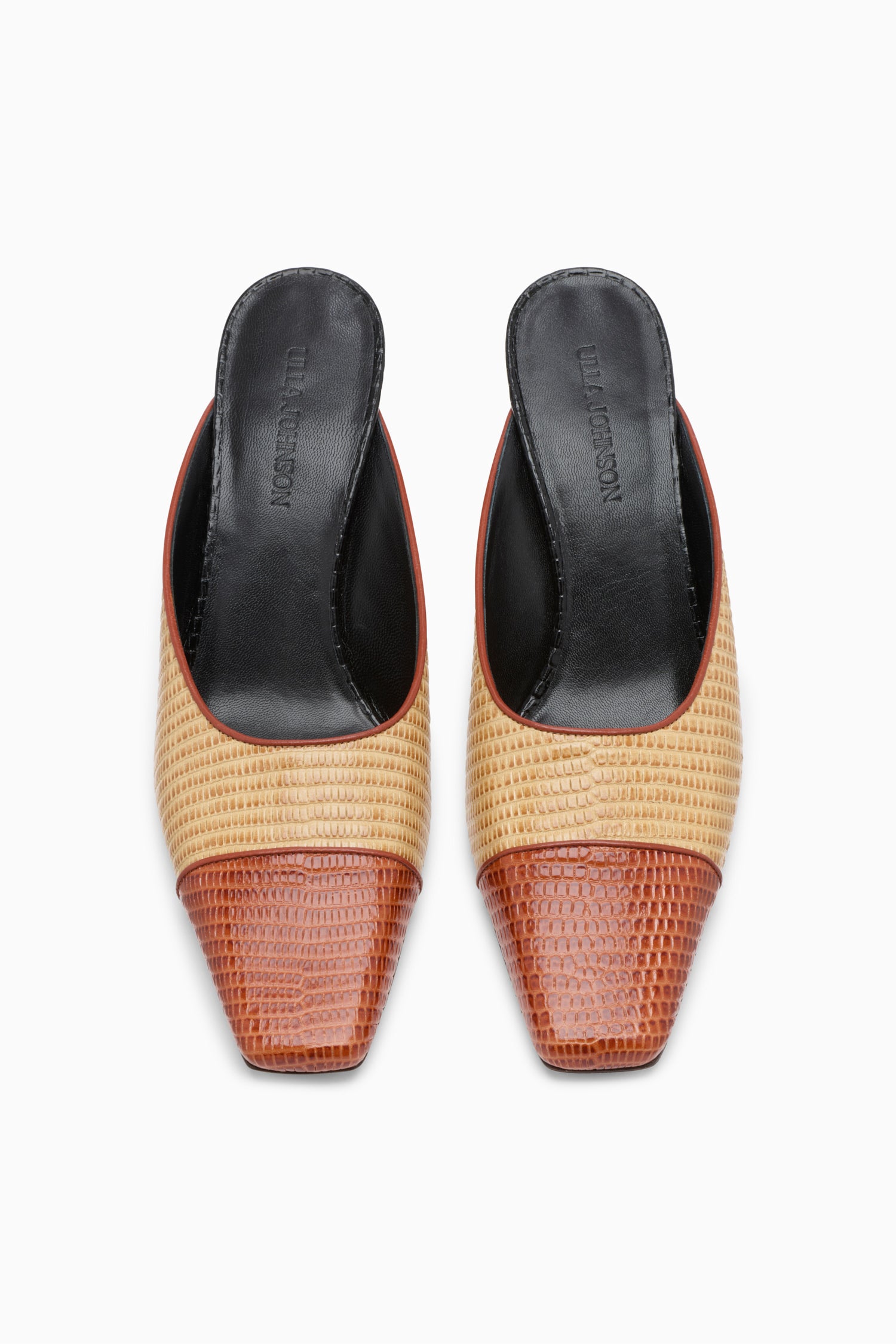 Ulla Johnson Carlyle Mule chaussures bisque cuir 60mm