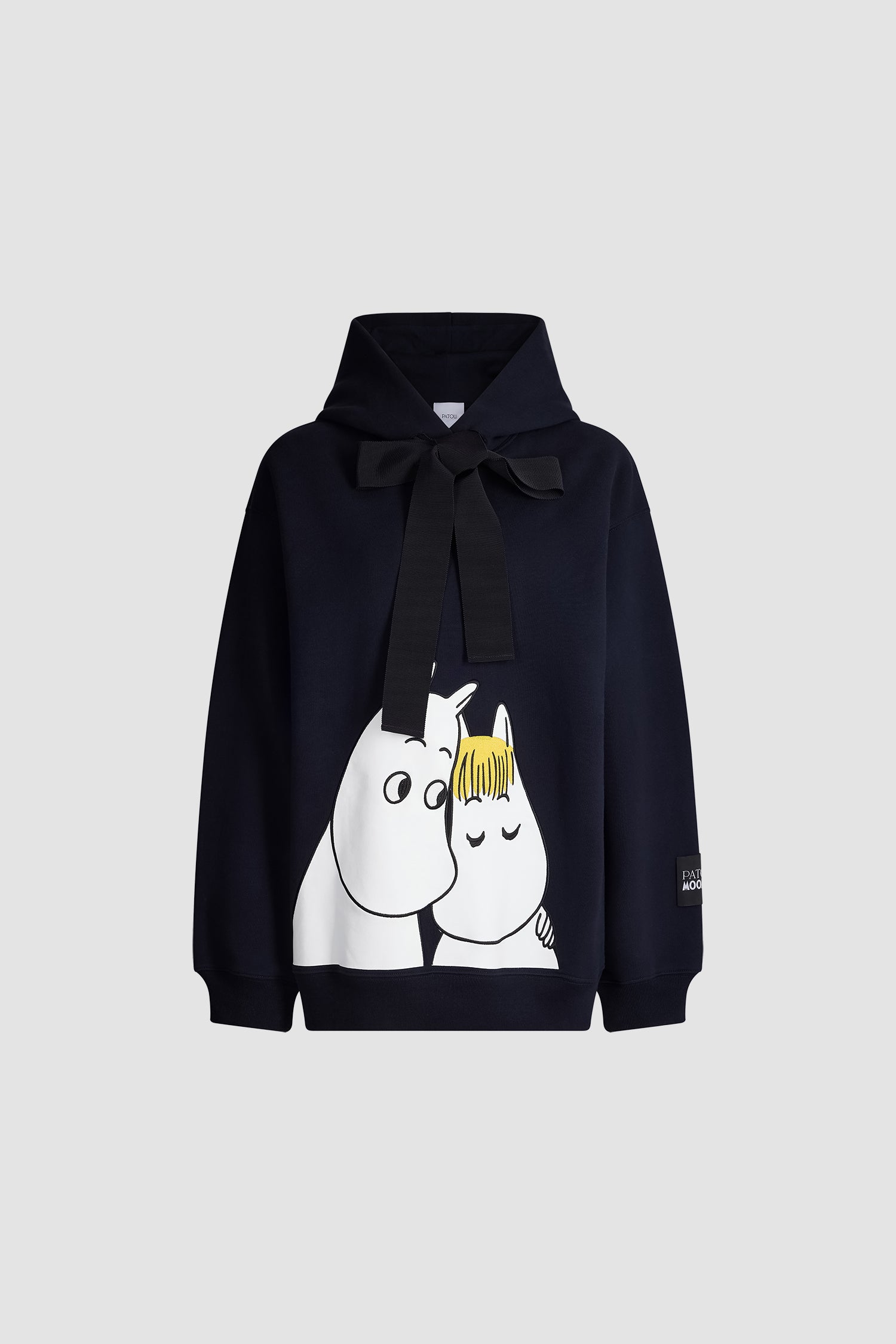 Patou x Moomin JE207 hoodie coton bio bleu Moomin Navy