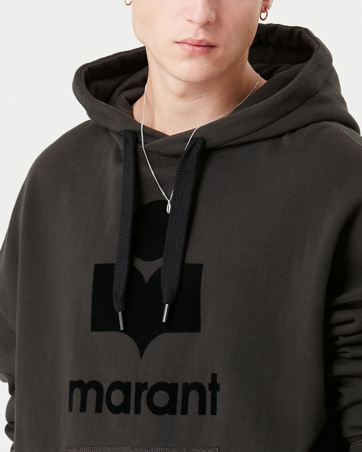 Isabel Marant Miley SW0055-00M003H sweat noir delave