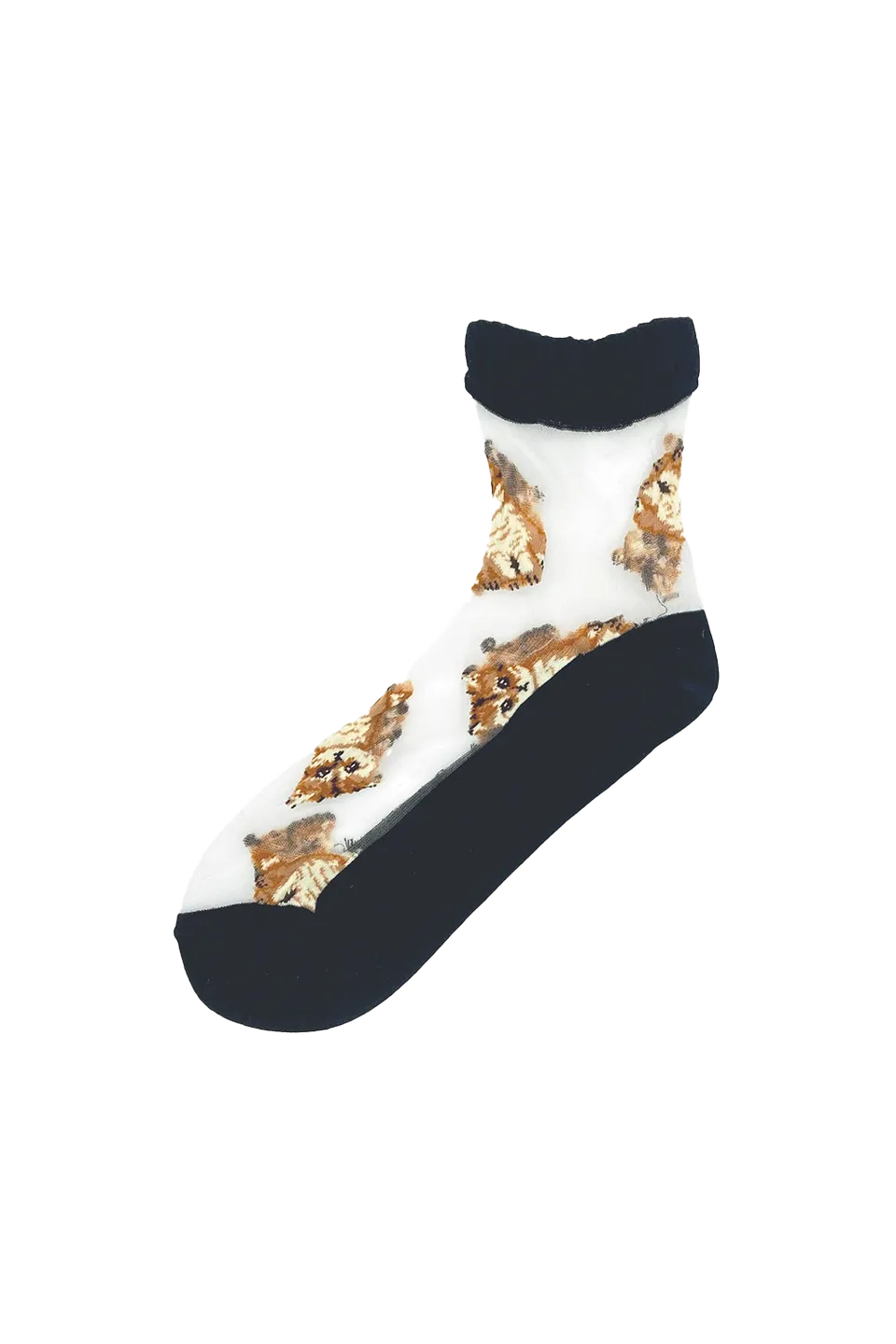 Paul & Joe Nounette chaussettes noires transparentes motifs