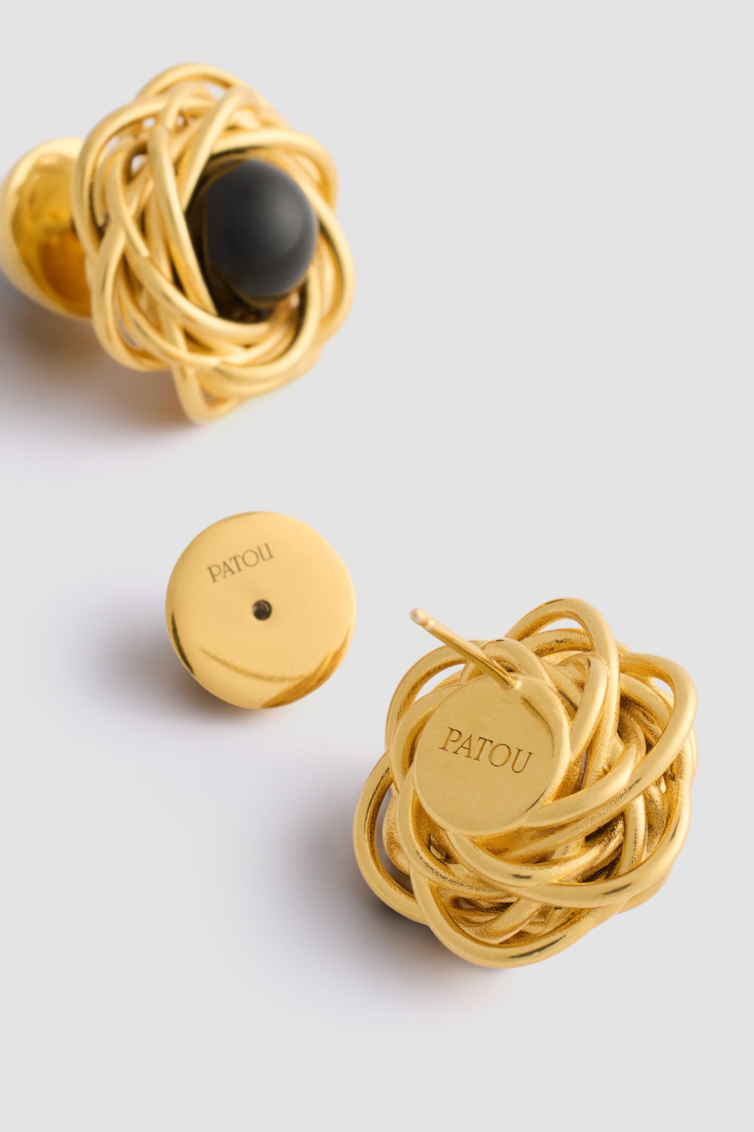 Patou Jewellery JW1261002999B boucles nid laiton noir