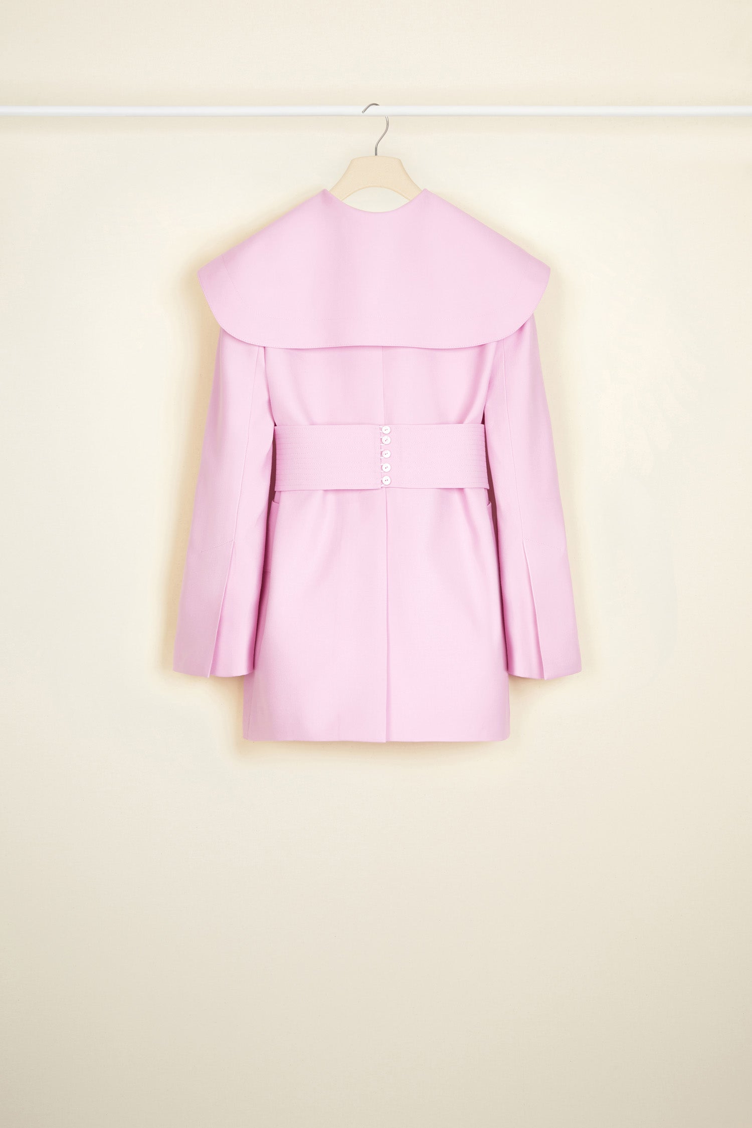 Patou Sailor JA016 veste laine éco lavande ceinturée