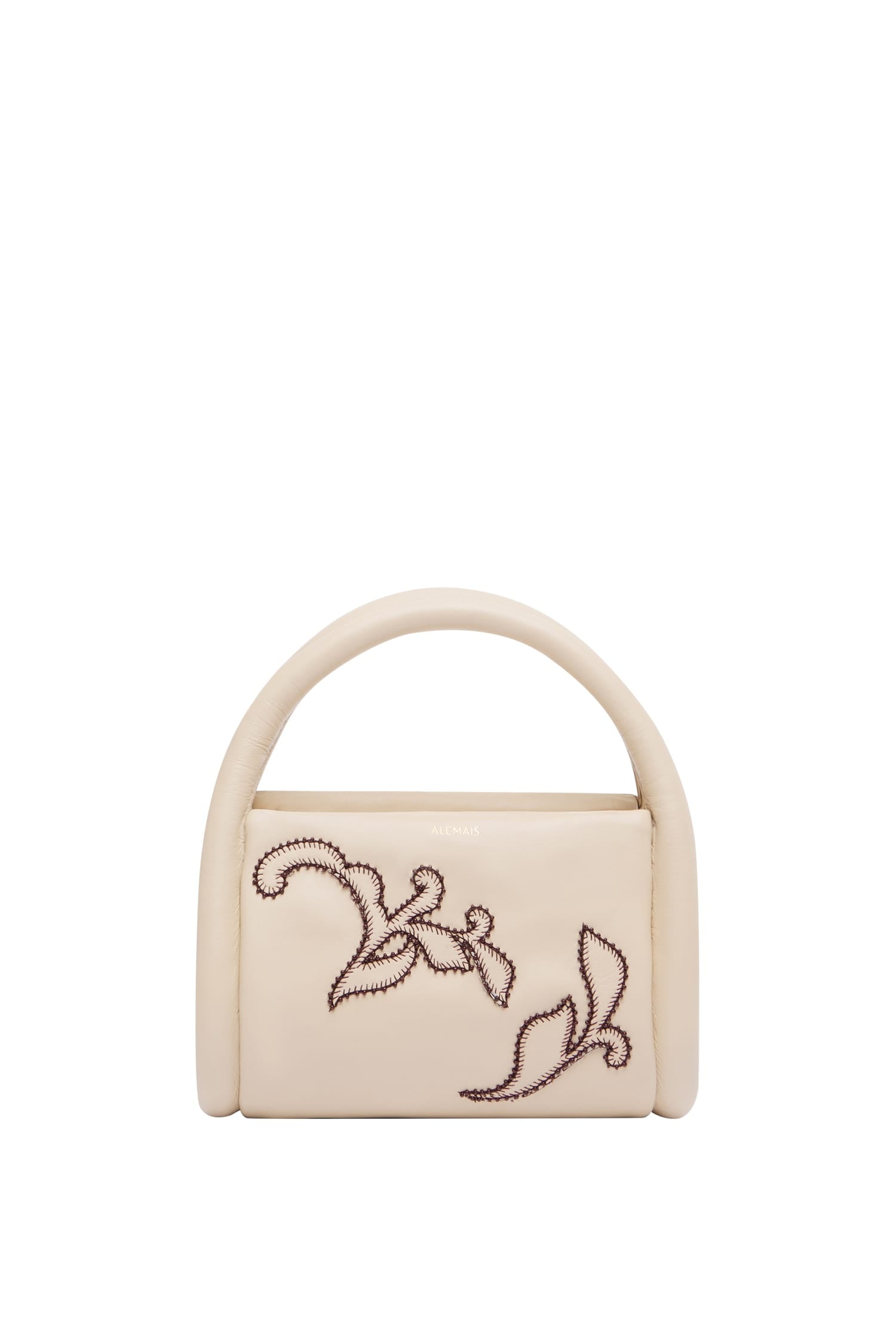 Alemäis Accessories Duke Leather Applique sac cuir ivoire TU