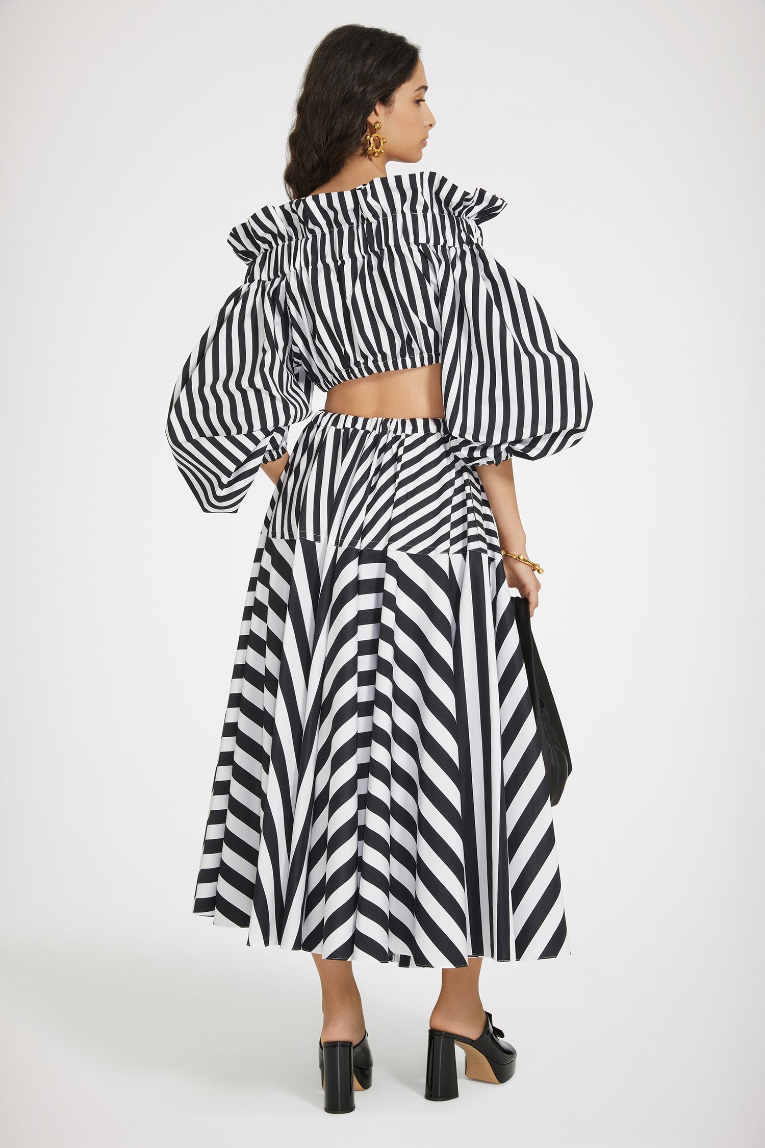 Patou Skirts SK058 jupe maxi rayée coton P24SK05801685960
