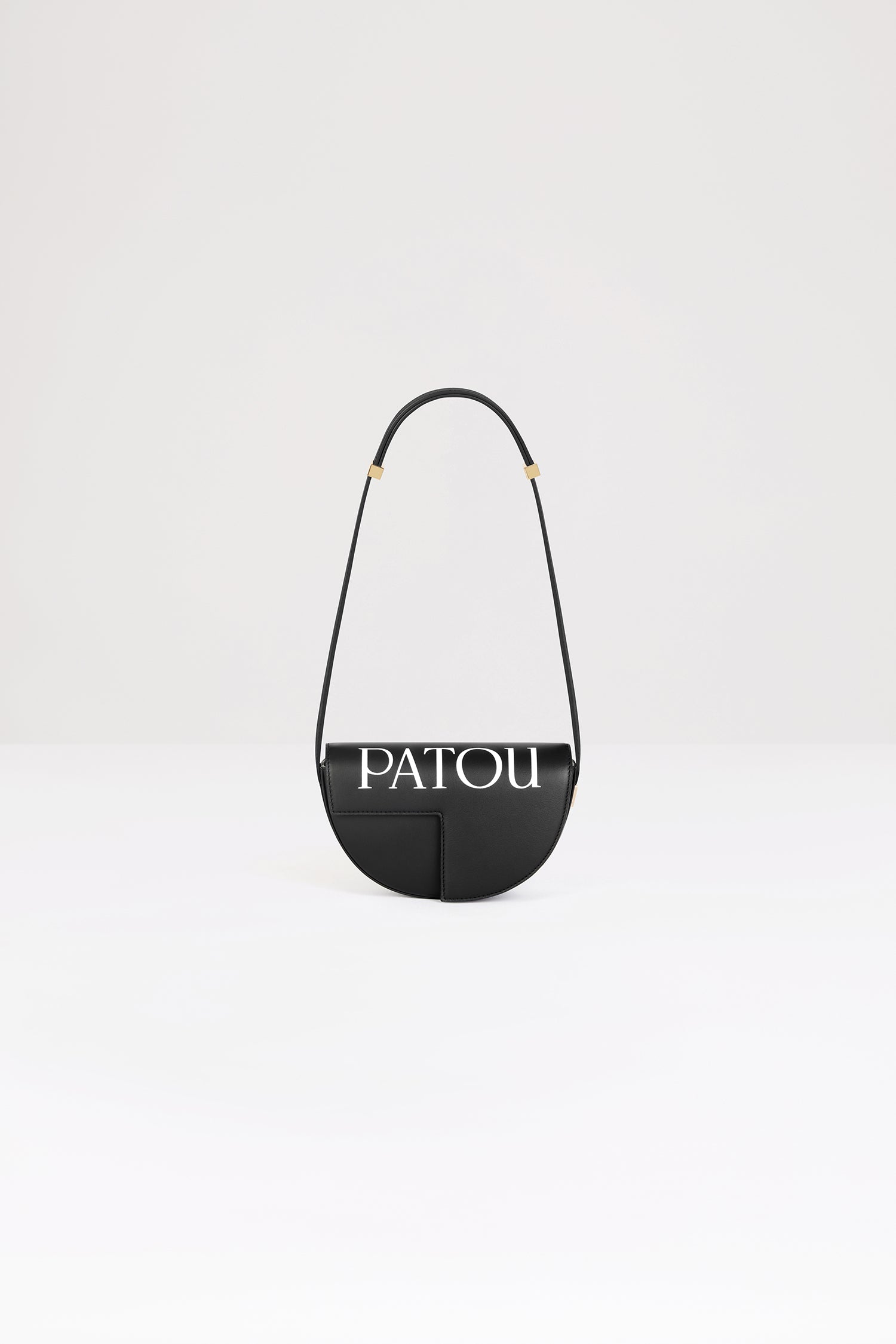 Patou Le Petit Patou P24BA003 sac cuir noir blanc