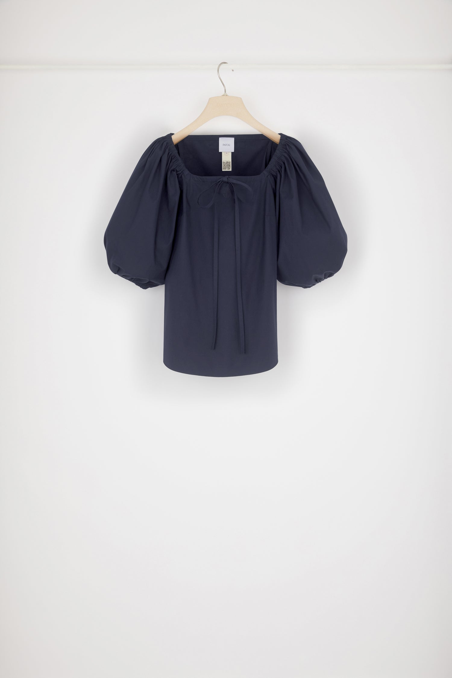 Patou Tops H22TO0300017696P top marine col carré coton bio