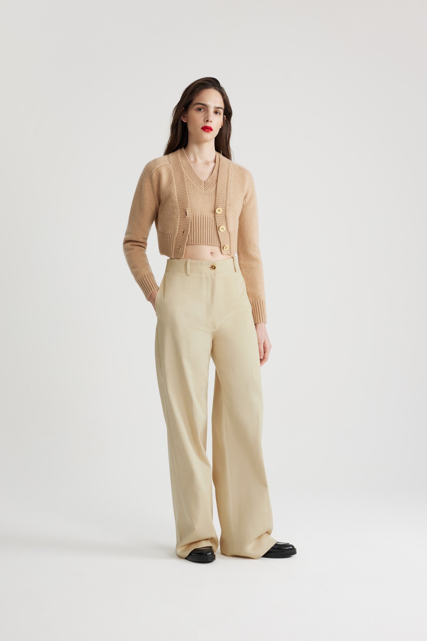 Patou Iconic TR002 pantalon coton blanc Winter White