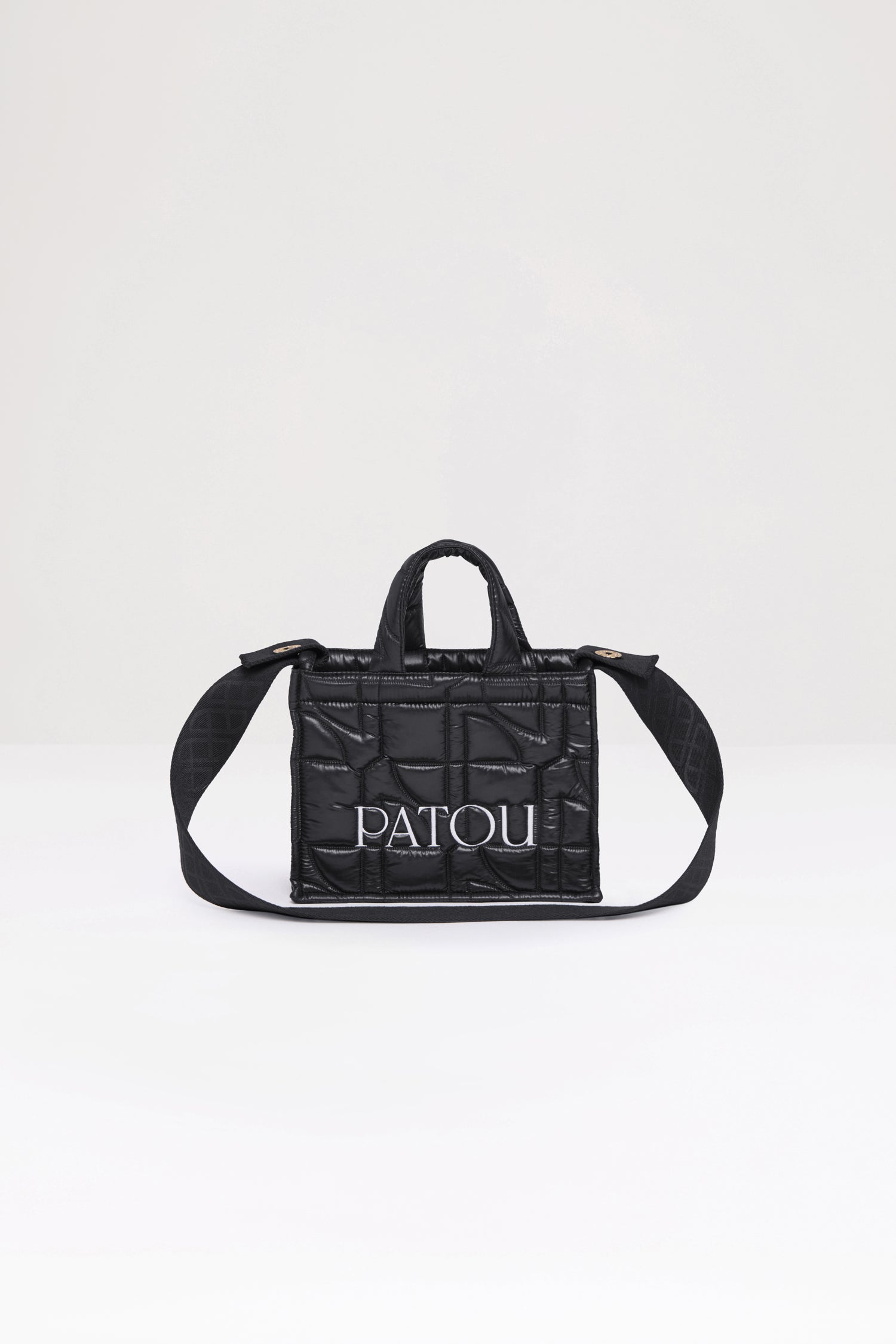 Patou AC025 sac cabas tote matelassé noir polyamide recyclé