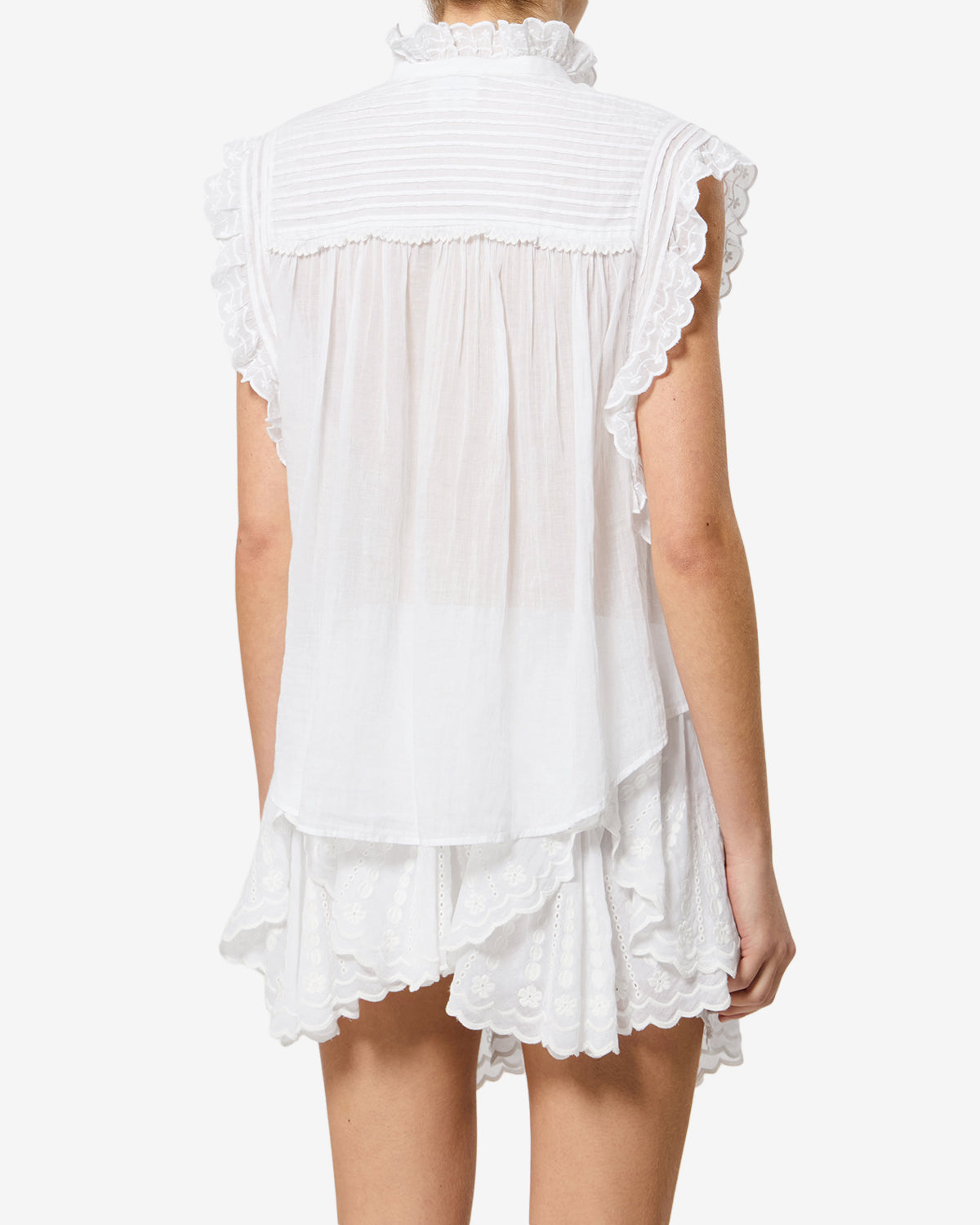 Isabel Marant Dersia HT0948FC blouse coton blanc