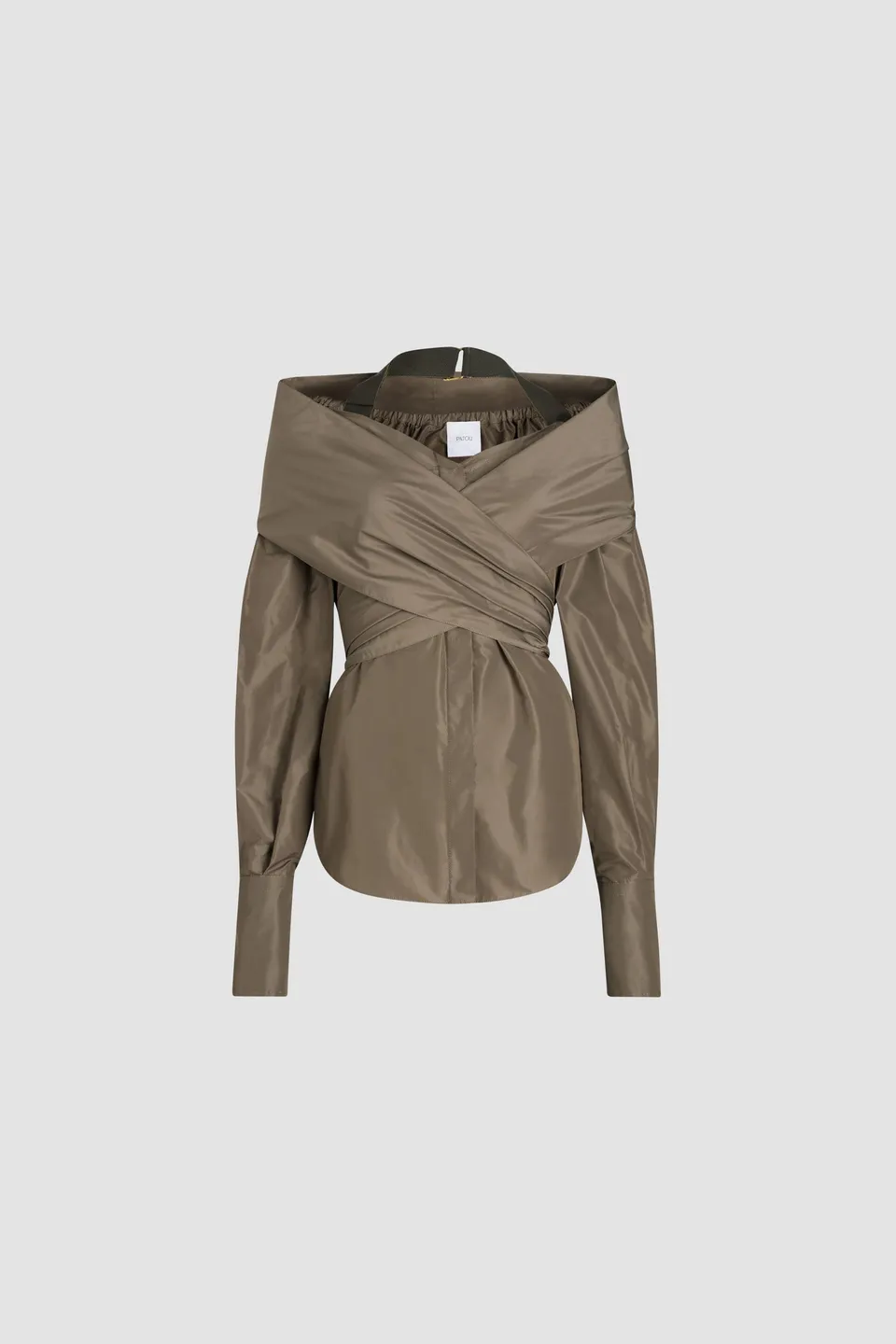 Patou BL0370011809B blouse faille mocha recyclée