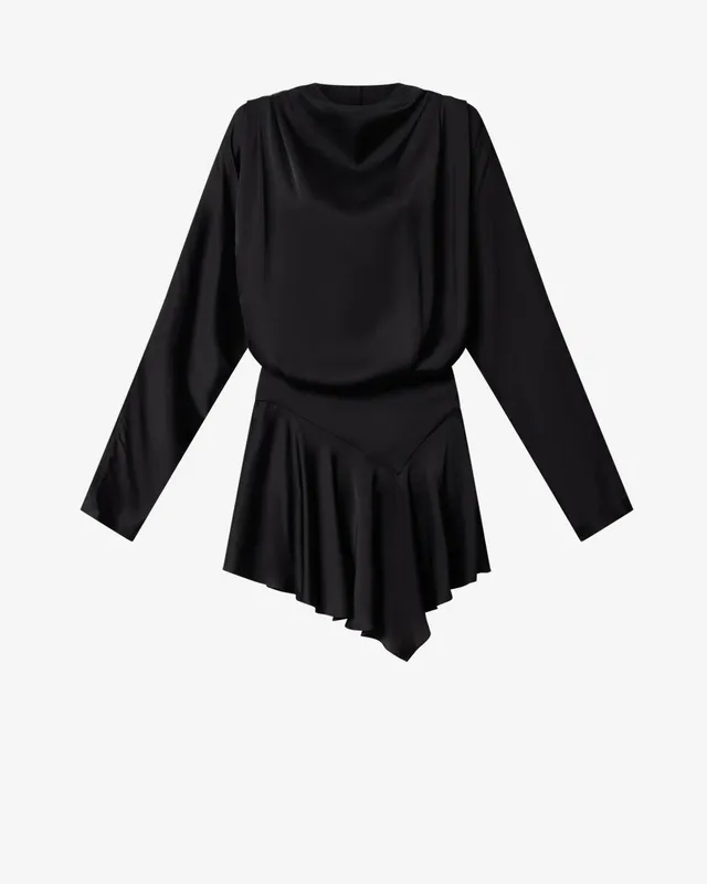 Isabel Marant Neline RO1094FA robe noire 34-42 satin