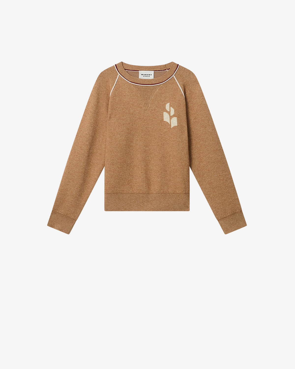 Isabel Marant Loriby pull camel-gris coton laine