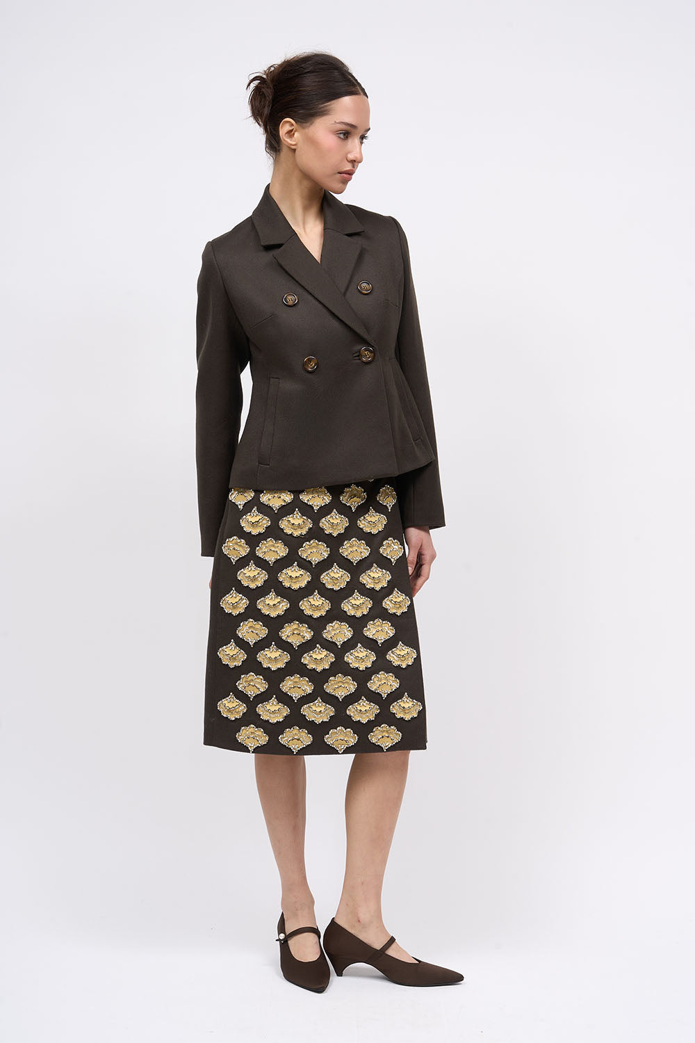 Paul & Joe Enya robe courte twill laine droite