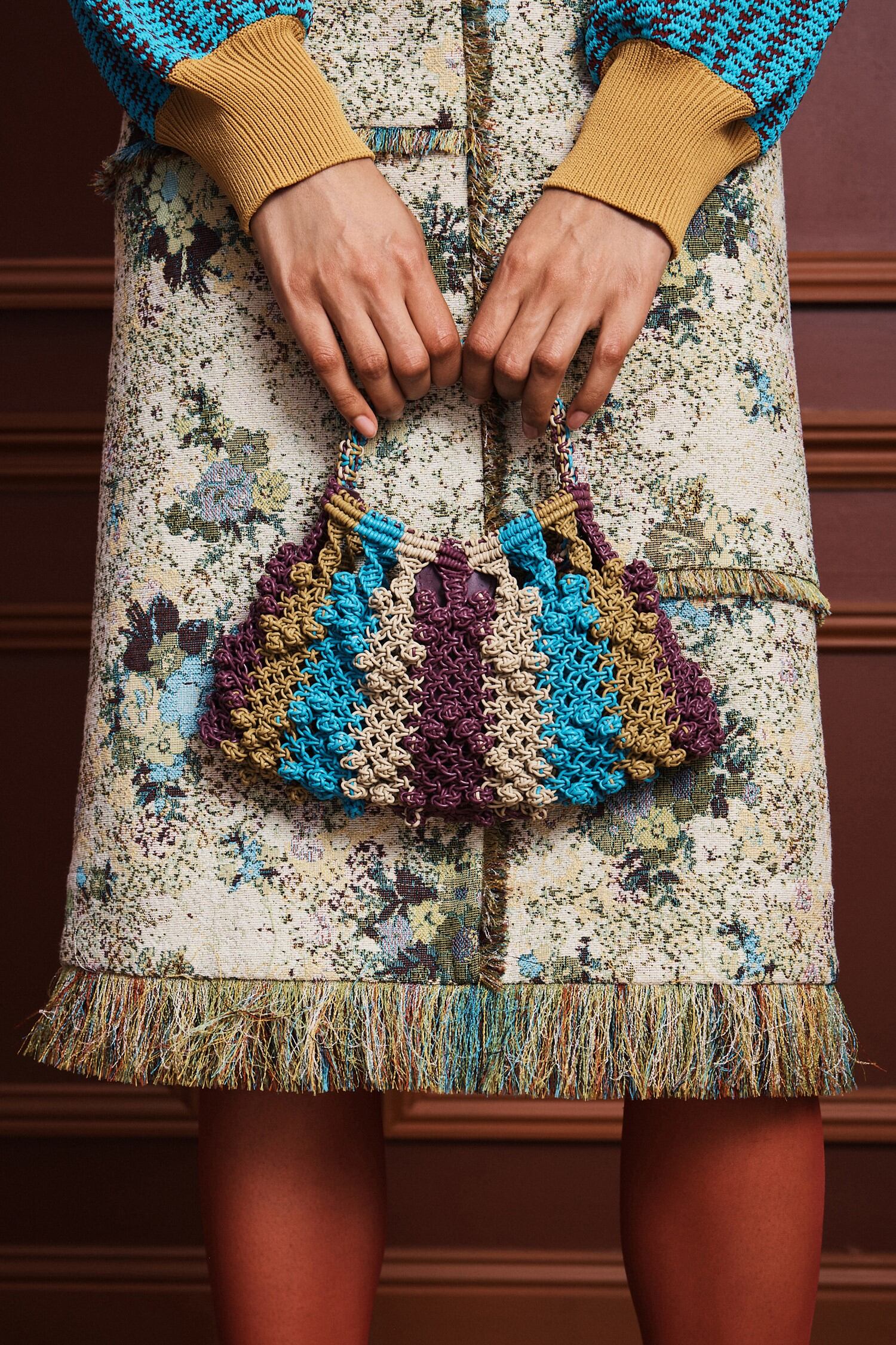Alemäis Leather Micro Crescent sac cuir multi