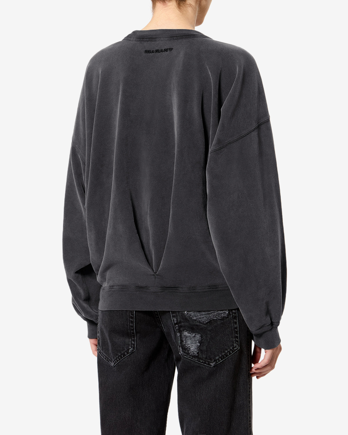 Isabel Marant Sauria sweat noir délavé coton