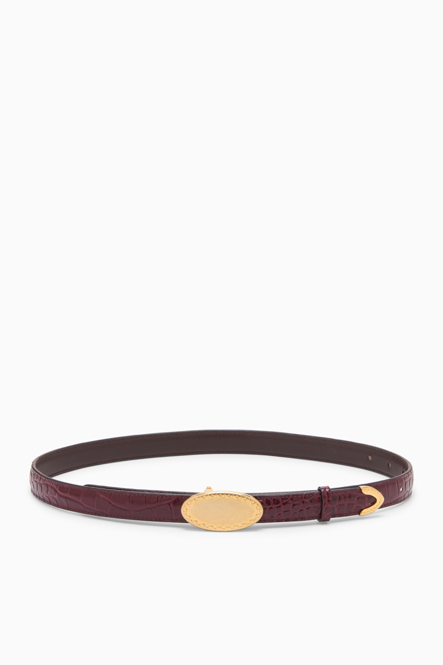 Ulla Johnson Plaque SP271308 ceinture cuir bordeaux