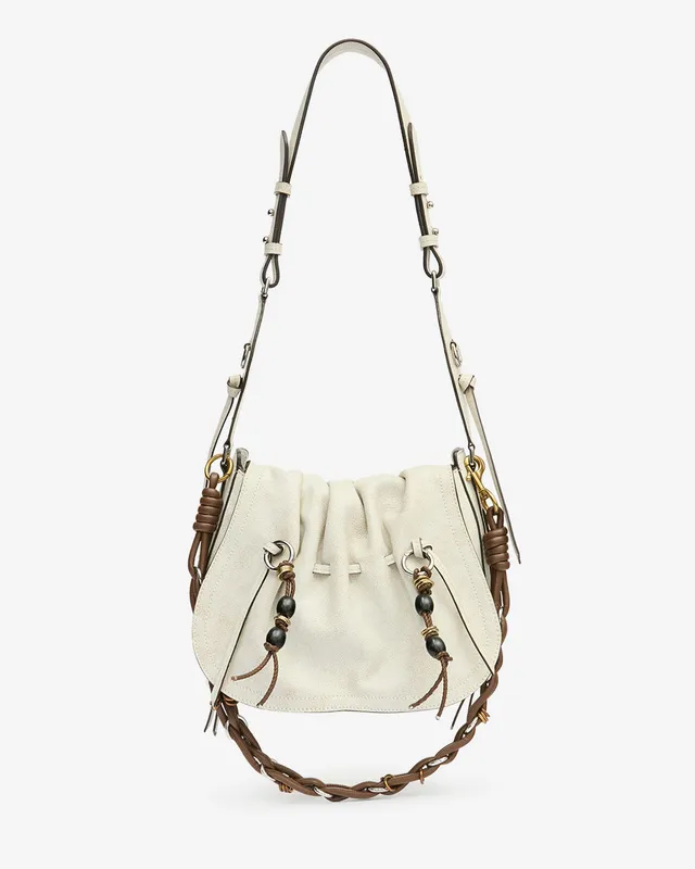 Isabel Marant Bolton sac en cuir suédé beige