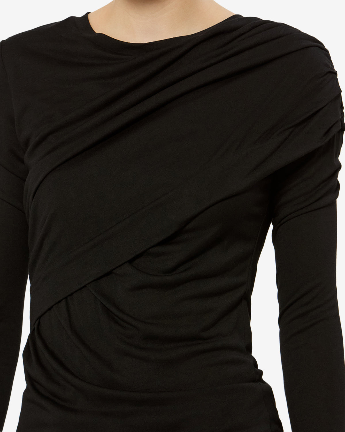 Isabel Marant Dressi top jersey noir col rond