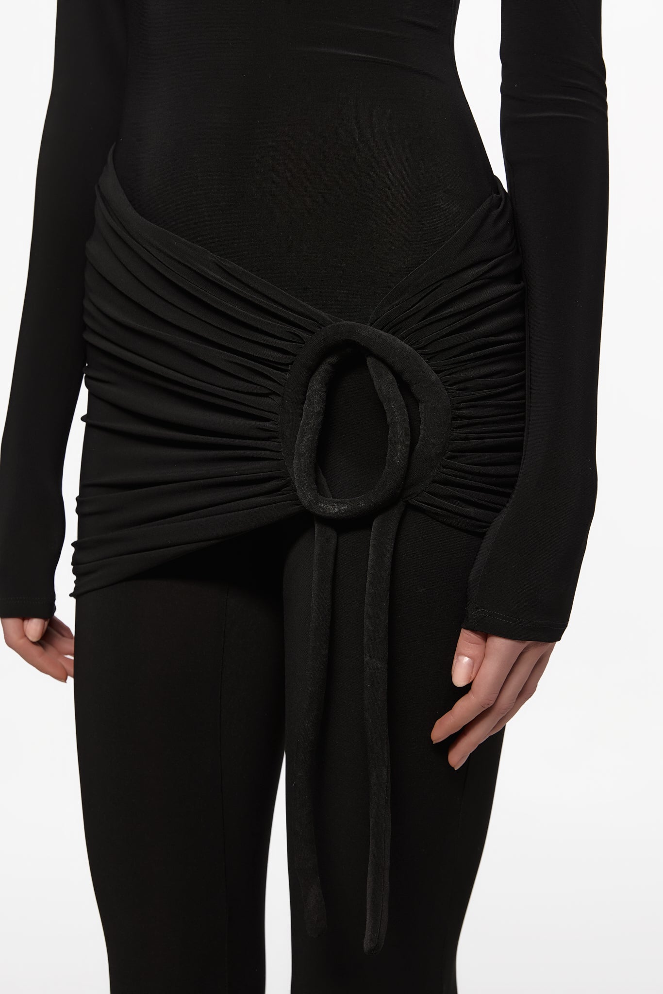 ATU Body Couture Black Braided Combinaison Noire Tressée