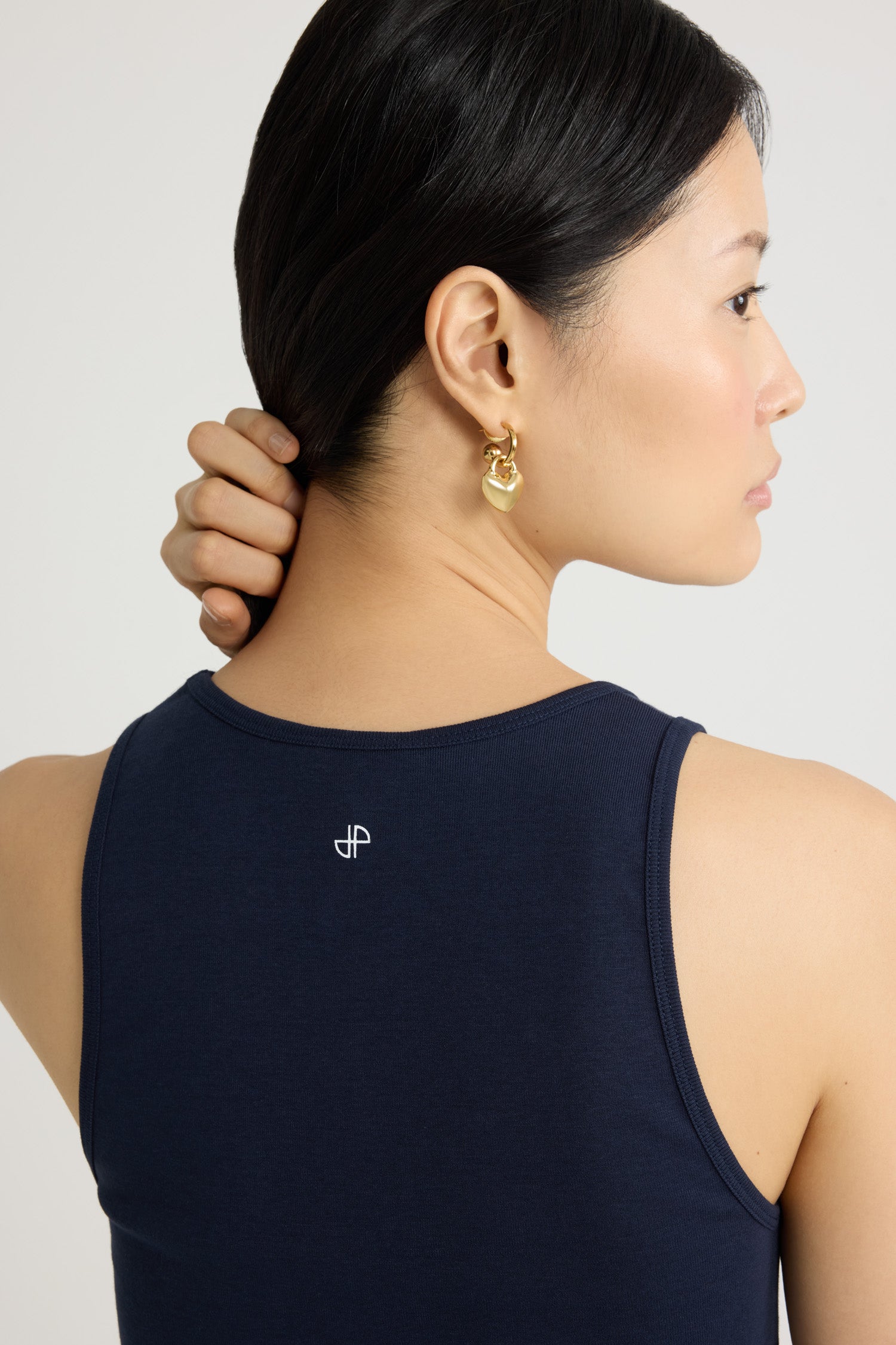 Patou JE015 débardeur coton bio bleu Navy Black
