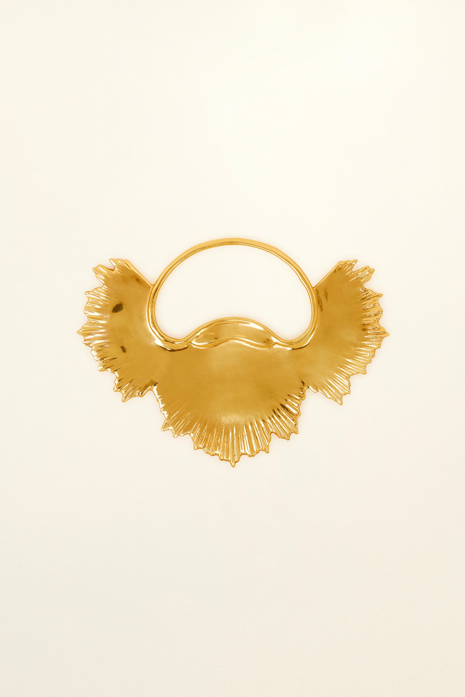 Patou broche soleil JW023 laiton doré asymétrique TU