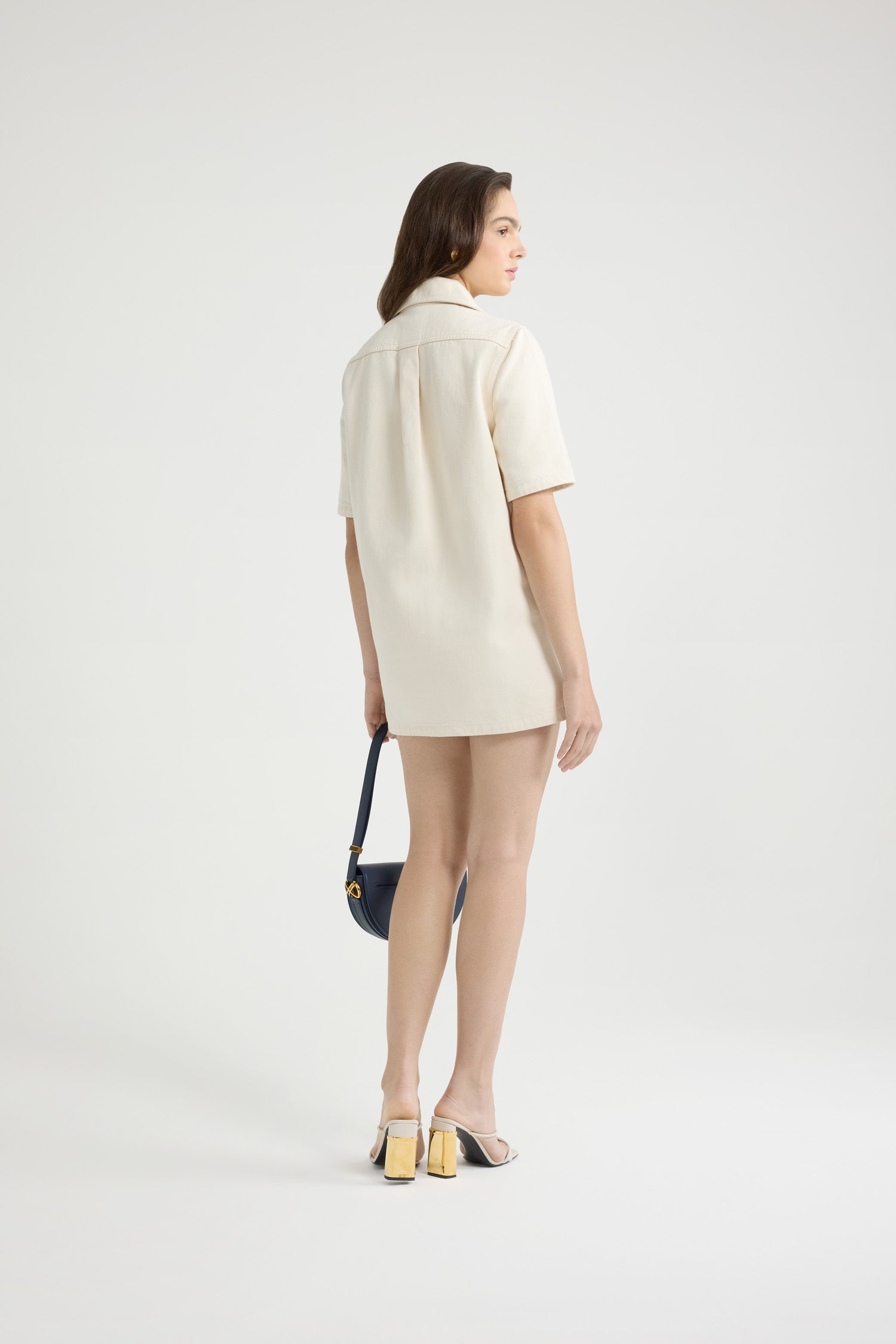 Patou Denim DR170 robe jean écru Natural mini