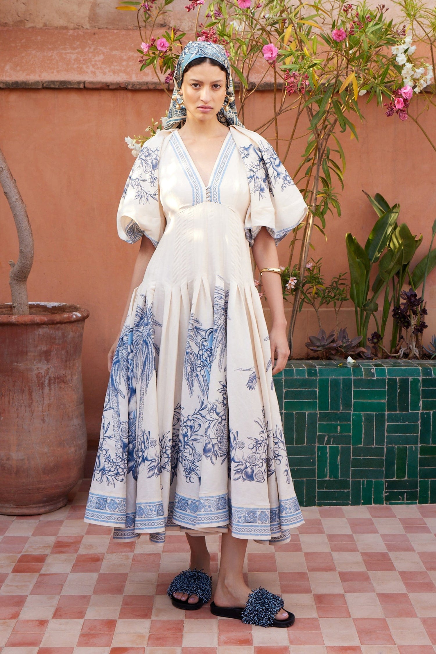 Alemais Villa Romantica robe midi corset ajustée