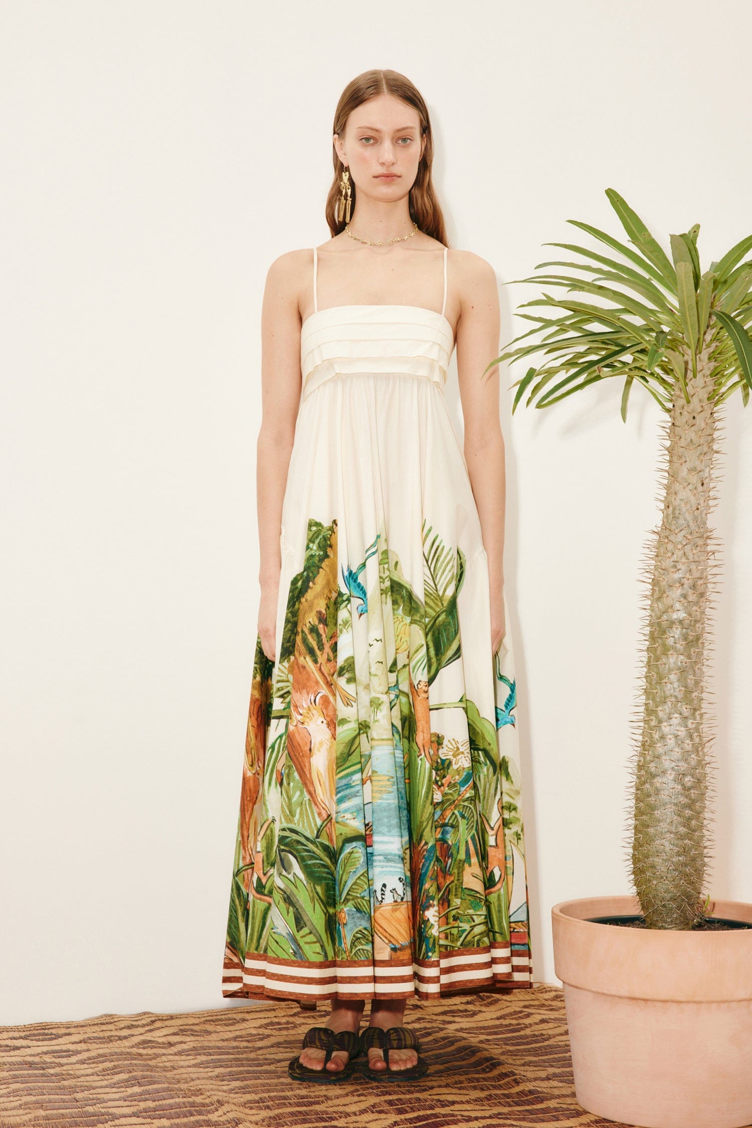 Alemäis Toucan Tango robe midi 6 coton bio imprimé