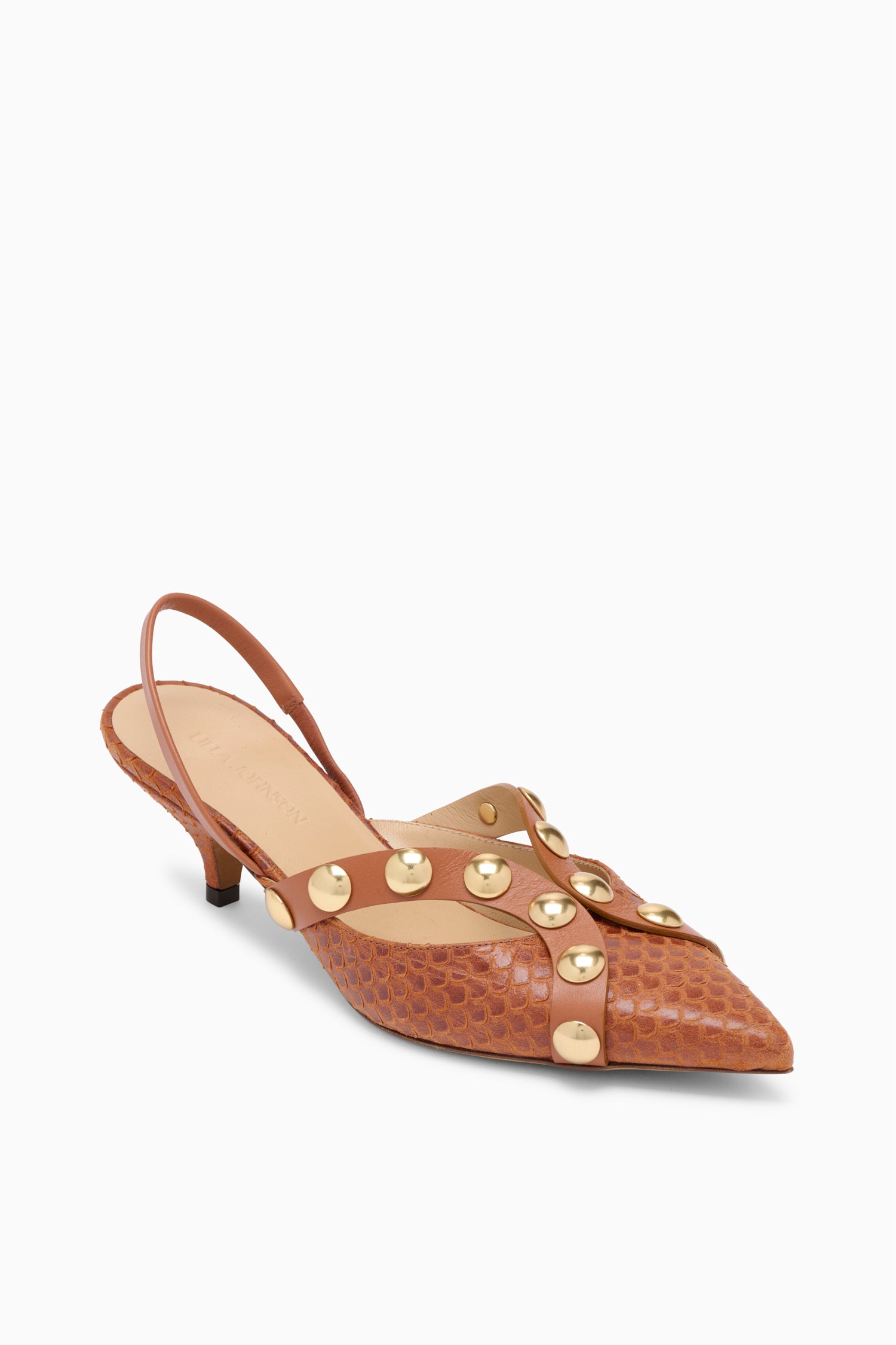 Ulla Johnson Vendome PF261023 escarpins cuir Nutmeg
